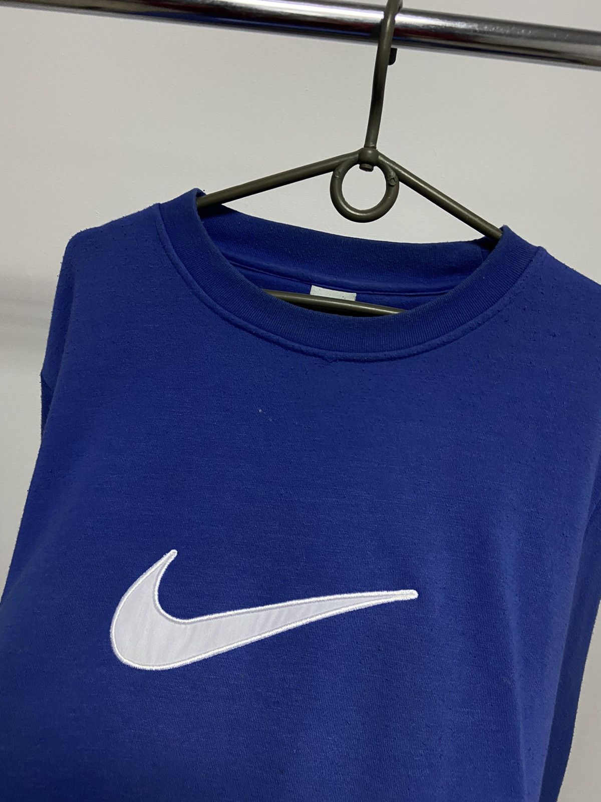 Nike × Vintage Nike Sweatshirt big swoosh Logo Vintage 90s Size US L / EU 52-54 / 3 - 8 Thumbnail
