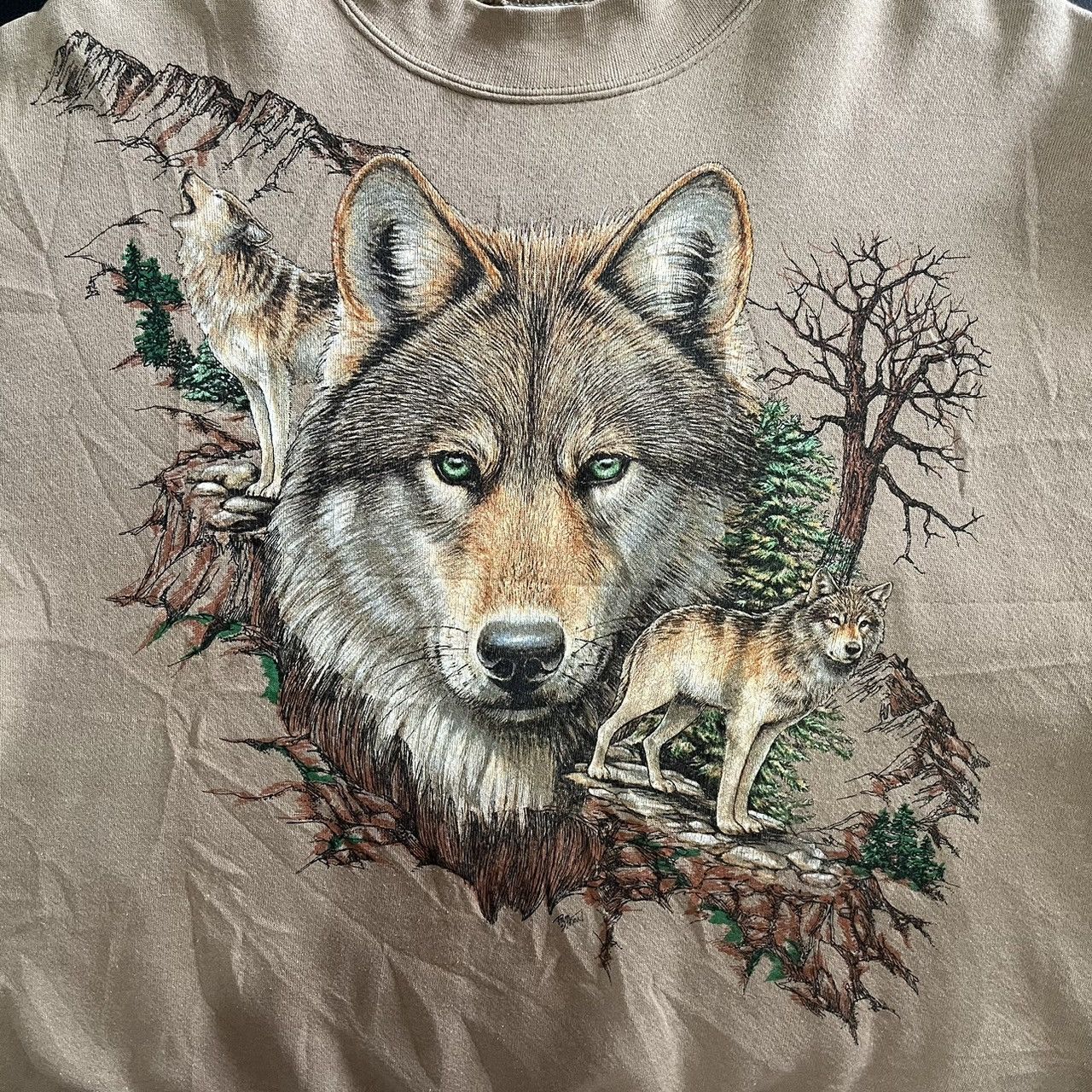 Vintage Vintage Wolf Crewneck Size US L / EU 52-54 / 3 - 4 Thumbnail