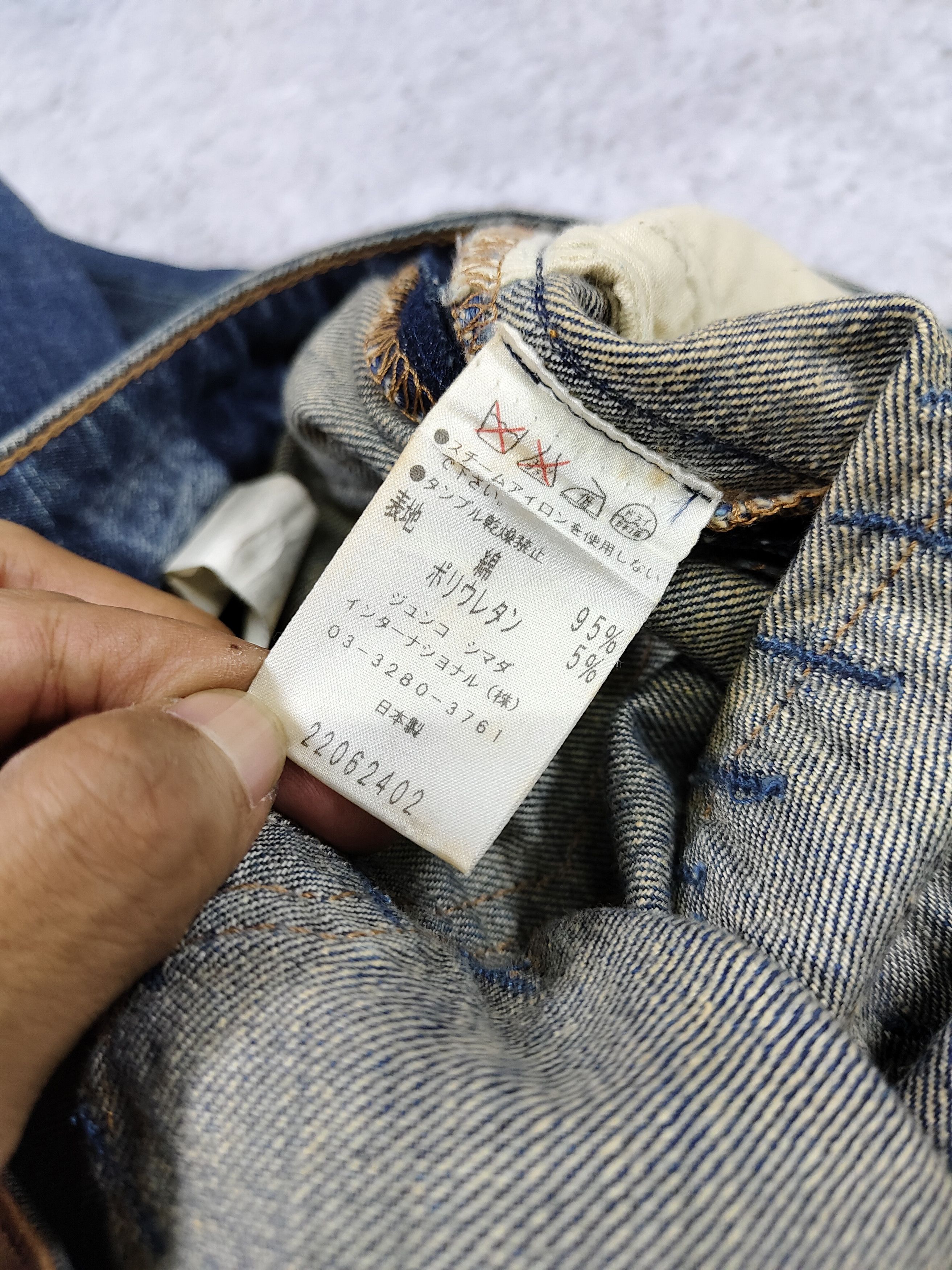 Kenzo 90s Kenzo- Grunge Patchwork Distressed Flared Denim Jeans Size 30" / US 8 / IT 44 - 7 Thumbnail