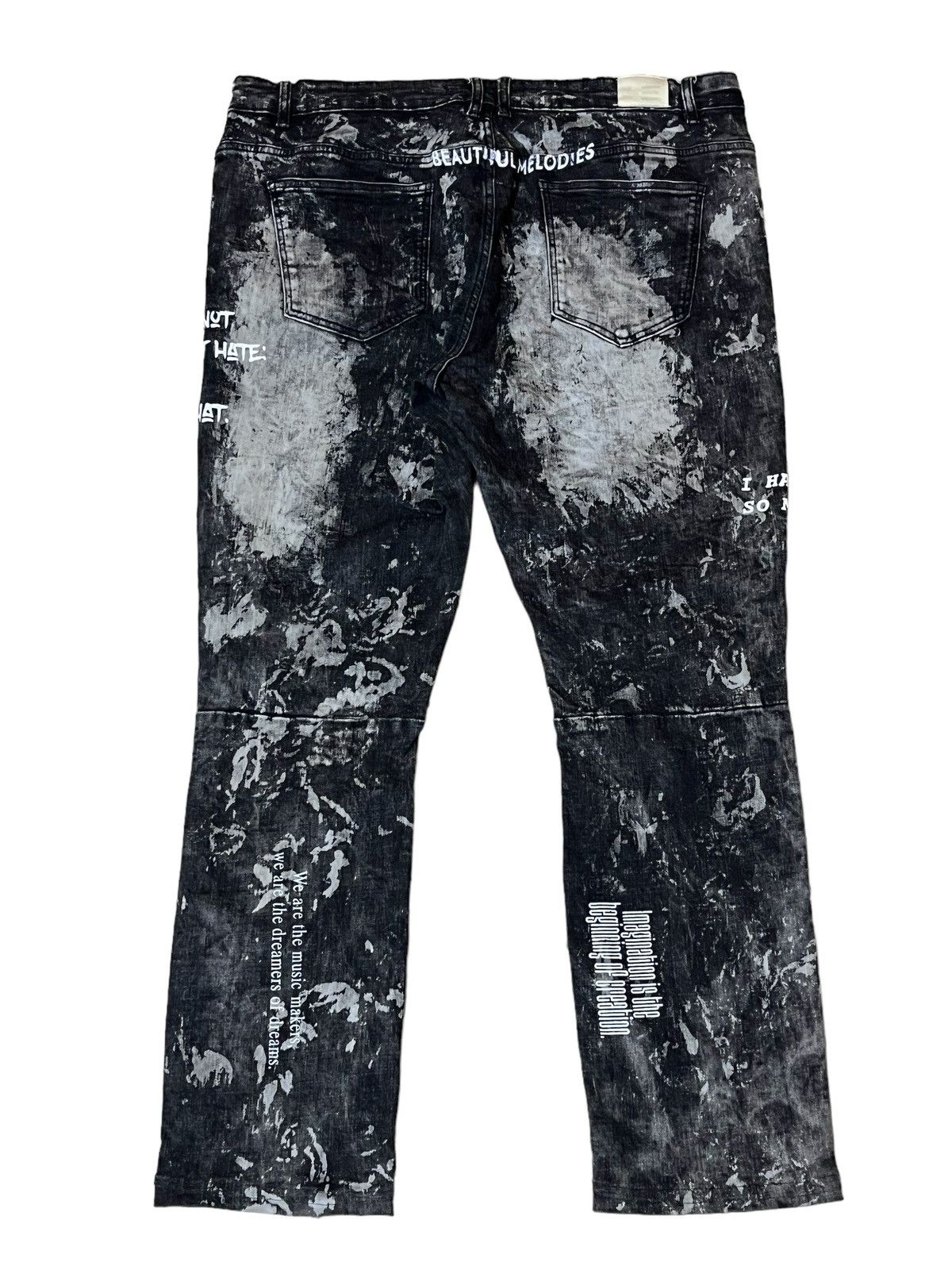 Embellish SICK🔥JAPANESE EMBELLISH STRETCH COTTON DISTRESS STYLE JEANS Size US 40 / EU 56 - 2 Thumbnail