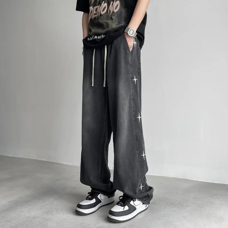Japanese Brand × Jean Retro loose straight leg embroidered jeans Size US 32 / EU 48 - 1 Thumbnail