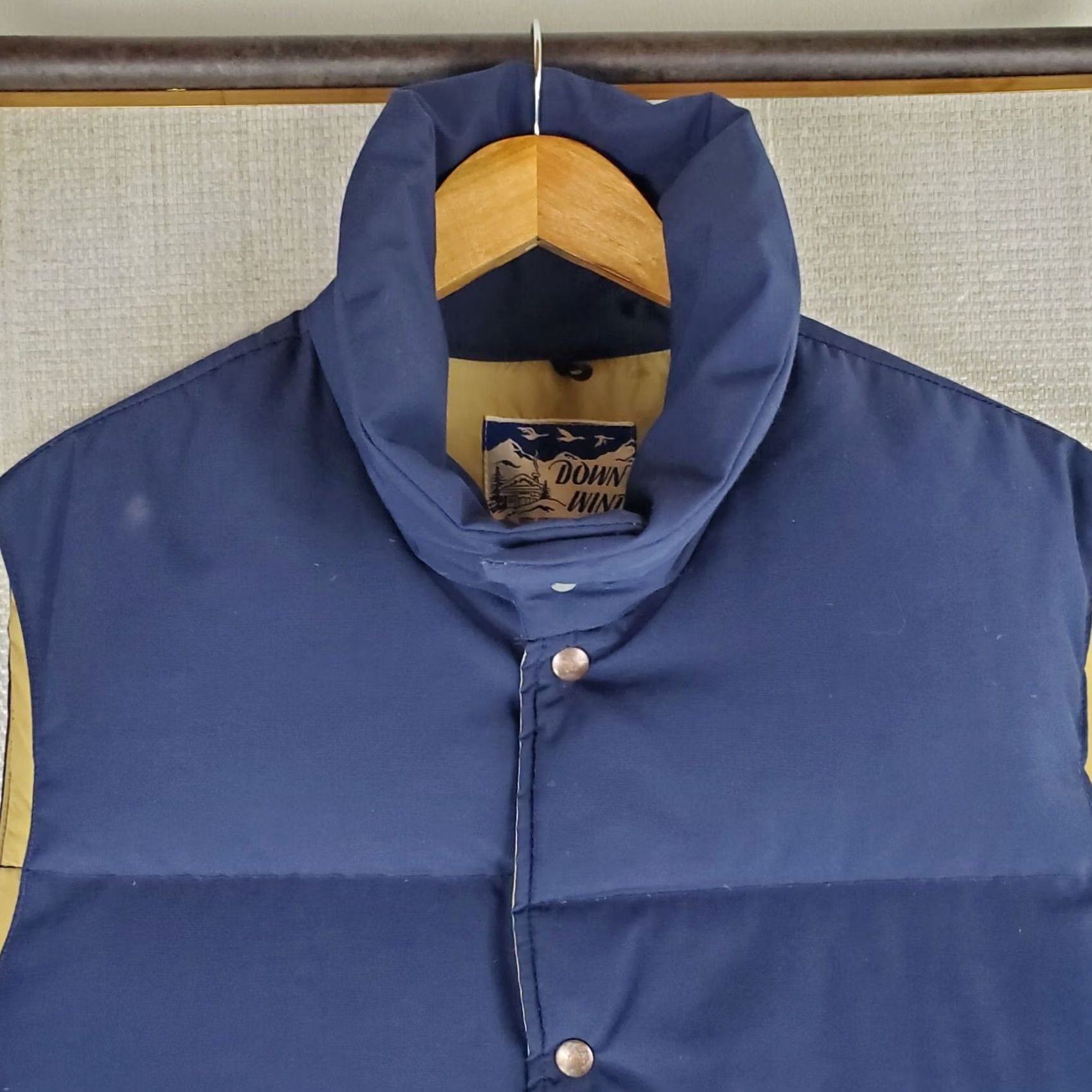 Vintage VINTAGE Down Wind Vest XL Tall Blue Goose Down Quilted Puffer Snap Front Insulated Wind Water Resistant Mens Vest Gilet Waistcoat USA Made XS no? Size US XL / EU 56 / 4 - 3 Thumbnail