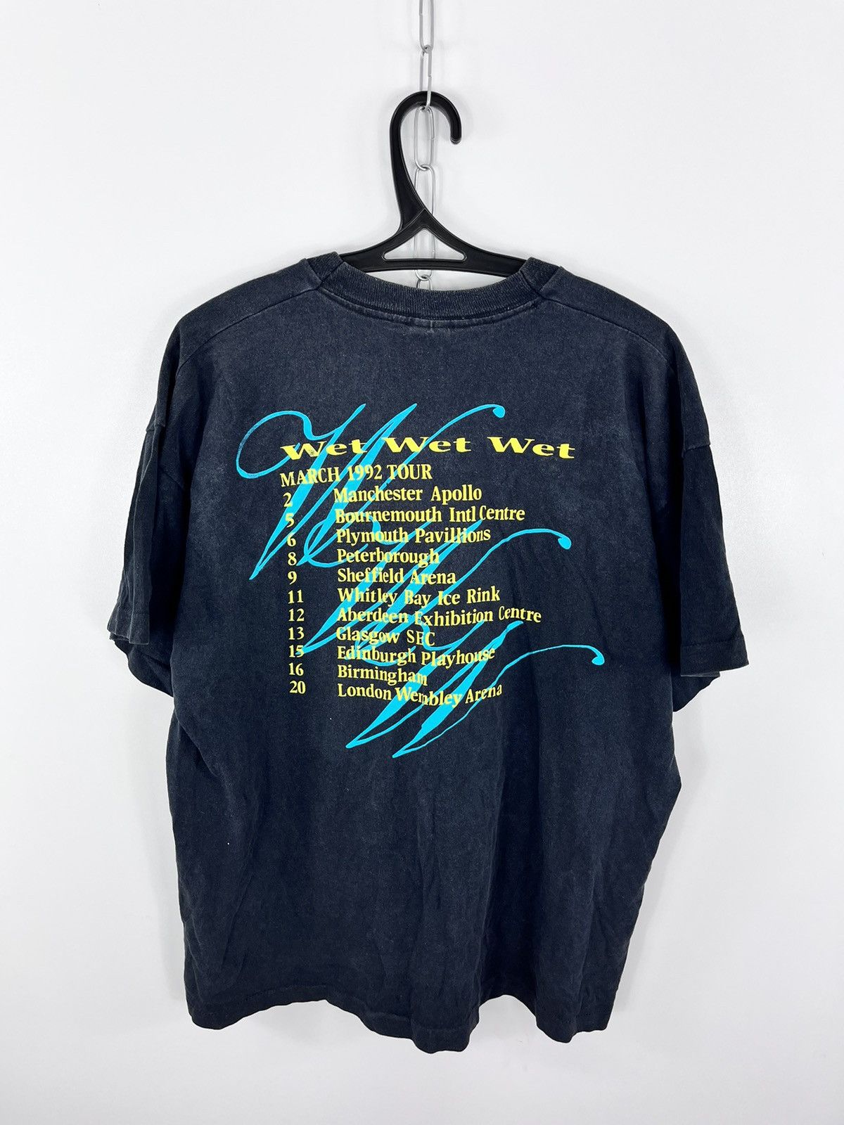 Band Tees Wet Wet Wet 1992 Tour T-Shirt Big Logo Size XL Size US XL / EU 56 / 4 - 5 Thumbnail