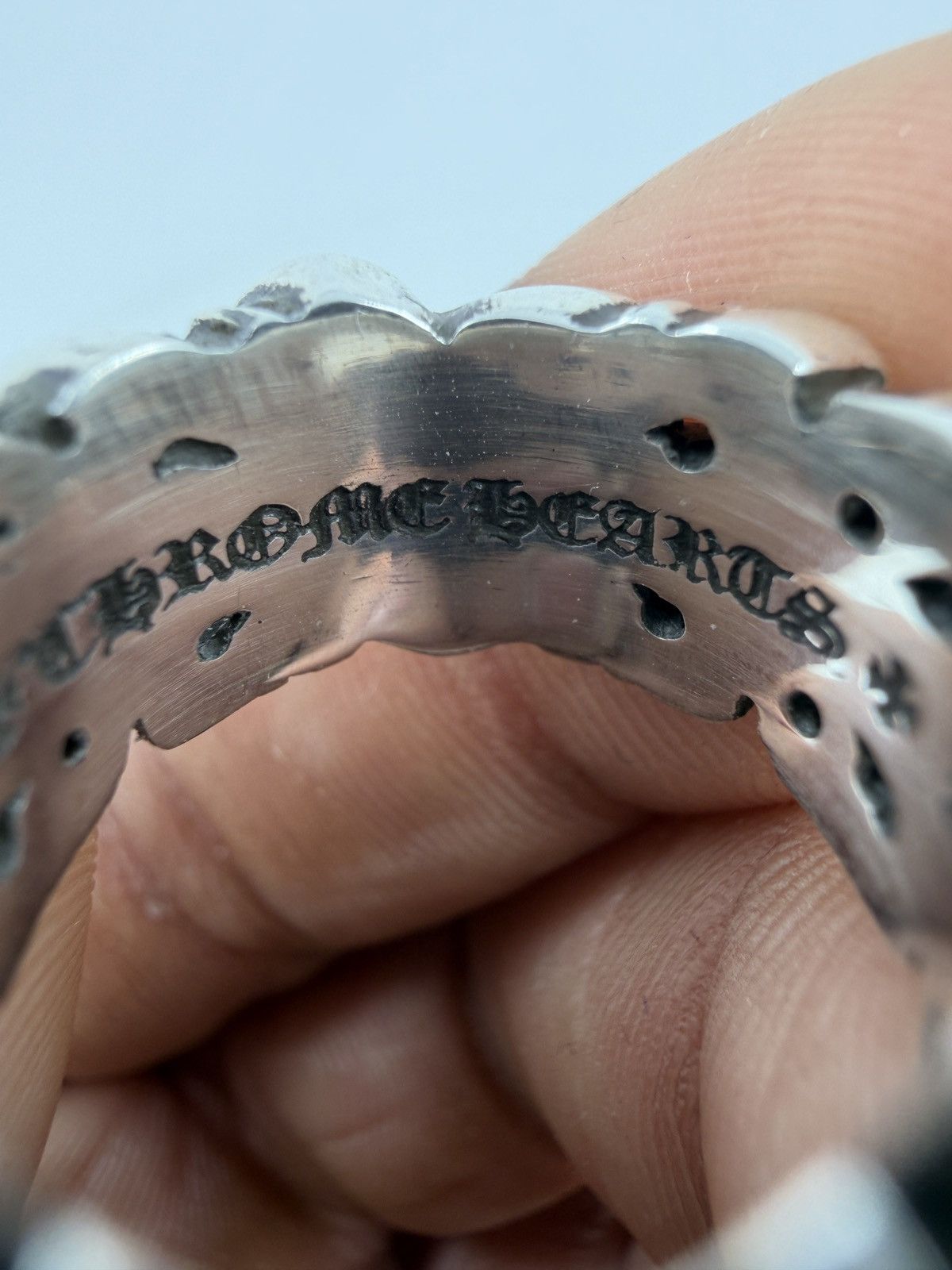 Chrome Hearts Chrome Hearts Double Floral Cross Heart Ring - size 7 Size ONE SIZE - 6 Thumbnail