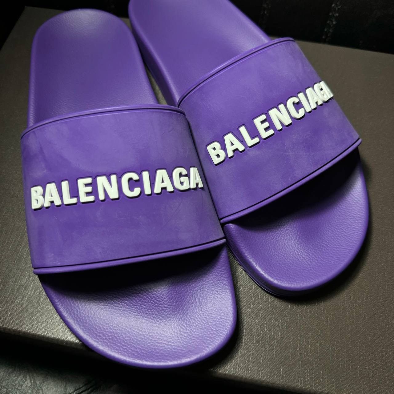 Balenciaga slippers Balenciaga pool slide purple Size US 11 / IT 41 - 8 Thumbnail