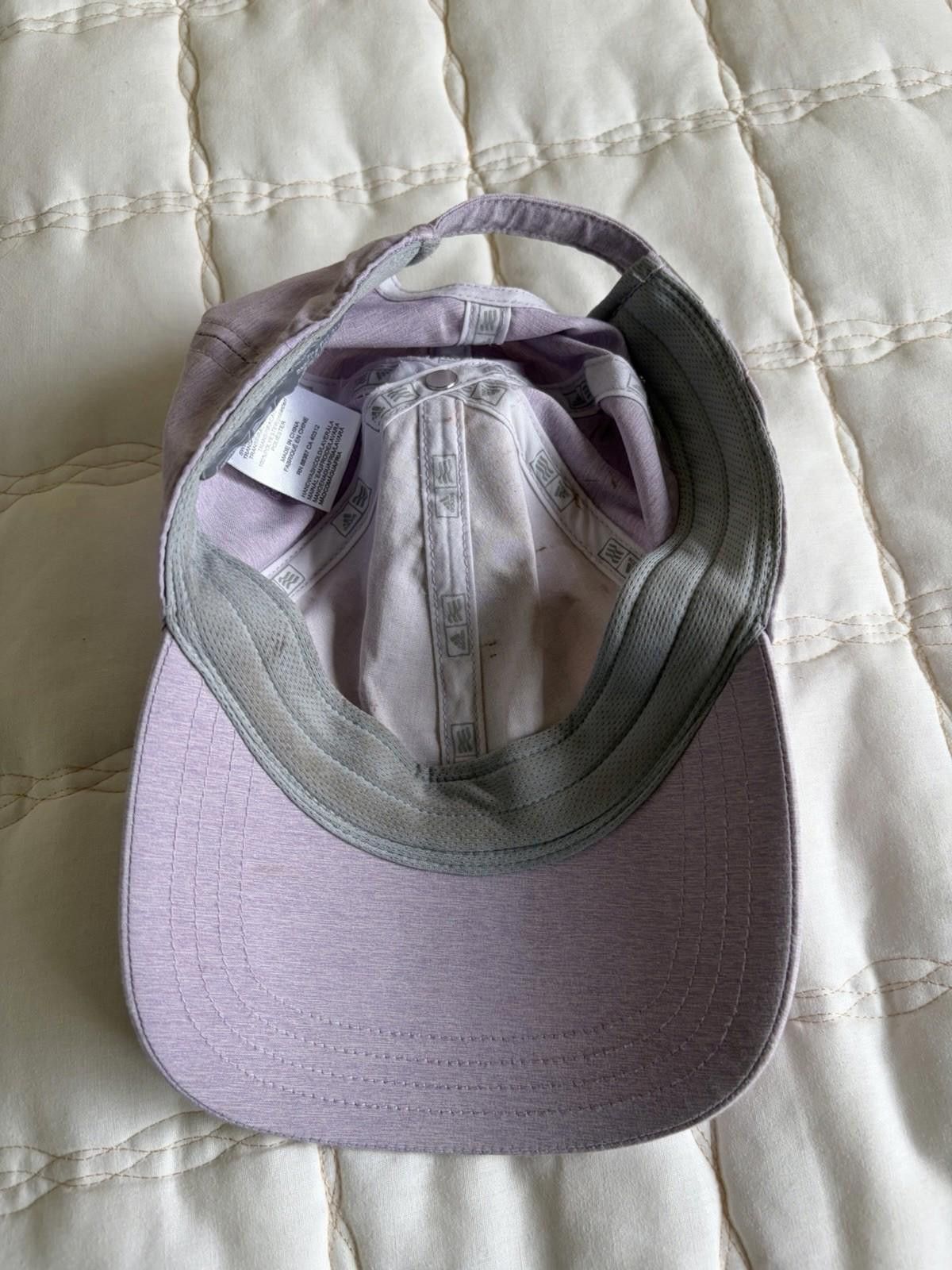 Adidas Adidas Cap Womens Ladies OSFA Adjustable Lavender Purple Cap Size ONE SIZE - 3 Thumbnail