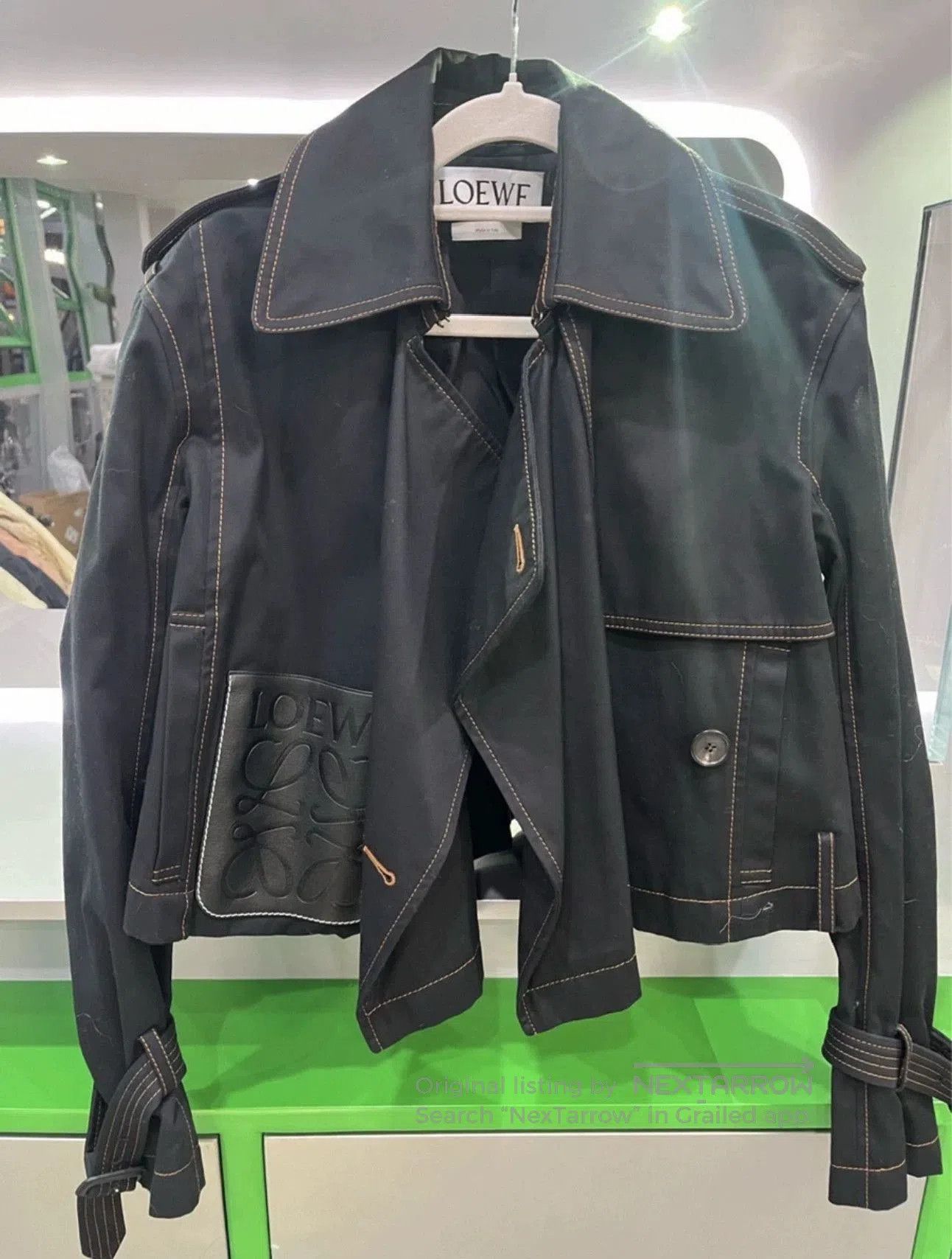 Loewe Loewe Two-Piece Wool Blend Trench Coat. Size US S / EU 44-46 / 1 - 3 Thumbnail