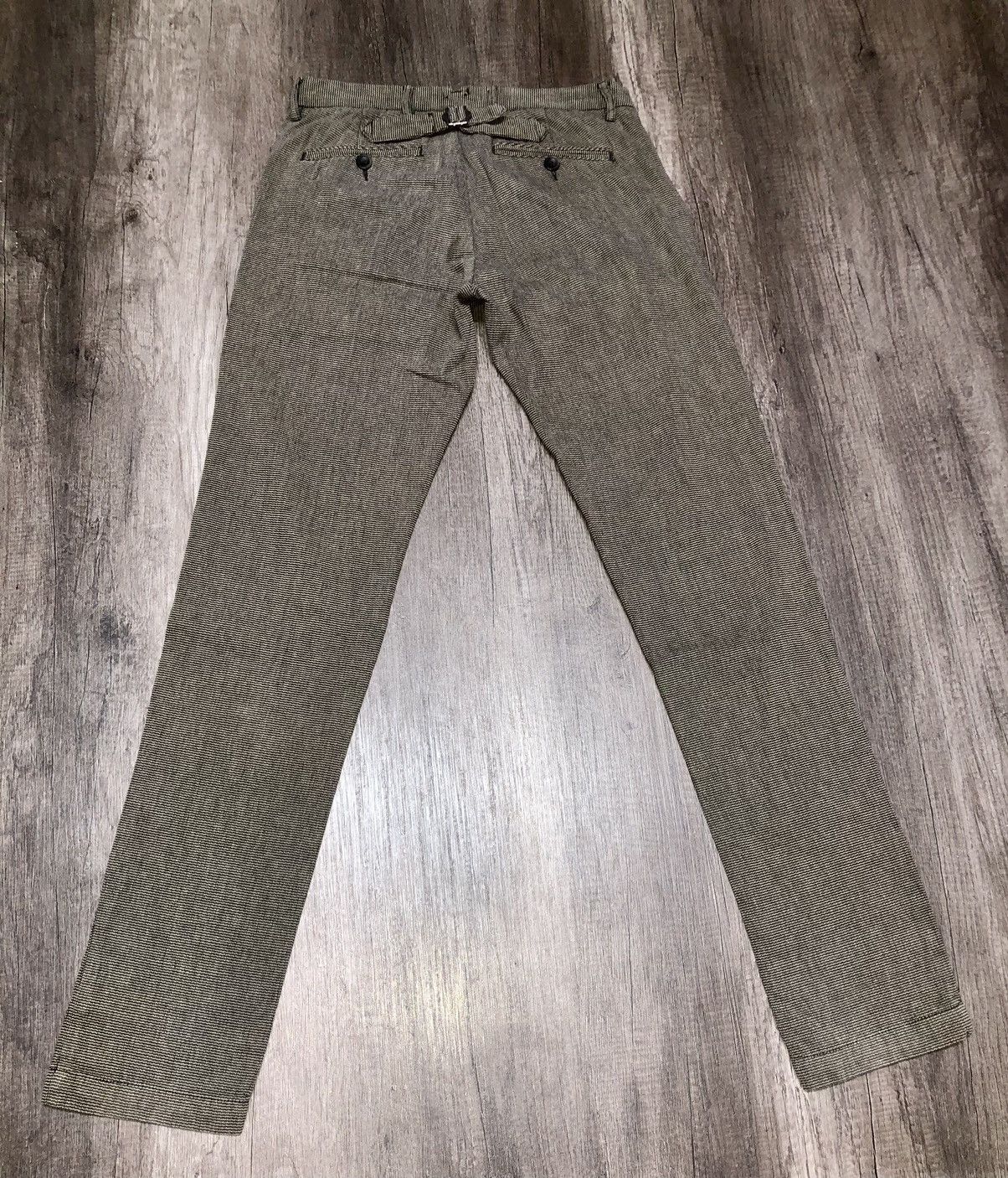 Designer VINTAGE DEVRED BUCKLE BACK SMART CASUAL PANT Size US 32 / EU 48 - 4 Thumbnail