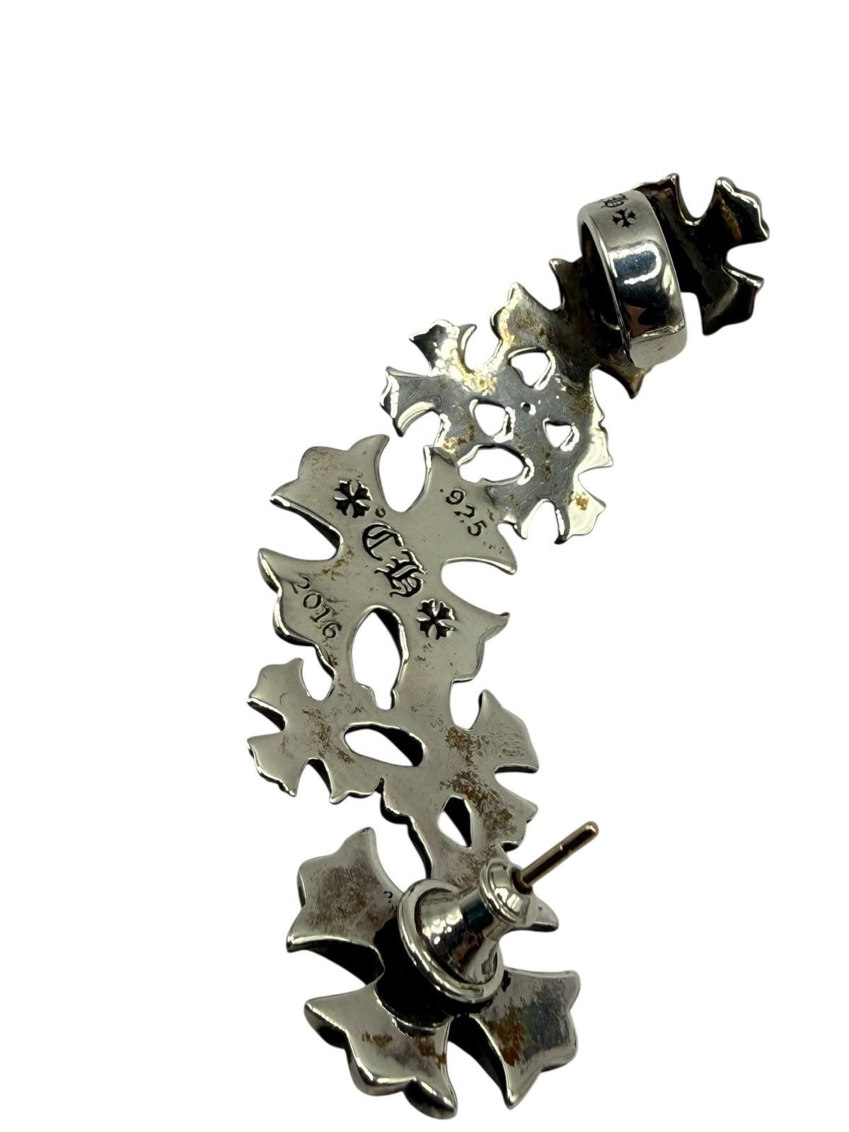Chrome Hearts CHROME HEARTS CLIMBER EARRINGS LEFT AND RIGHT EAR Size ONE SIZE - 3 Thumbnail