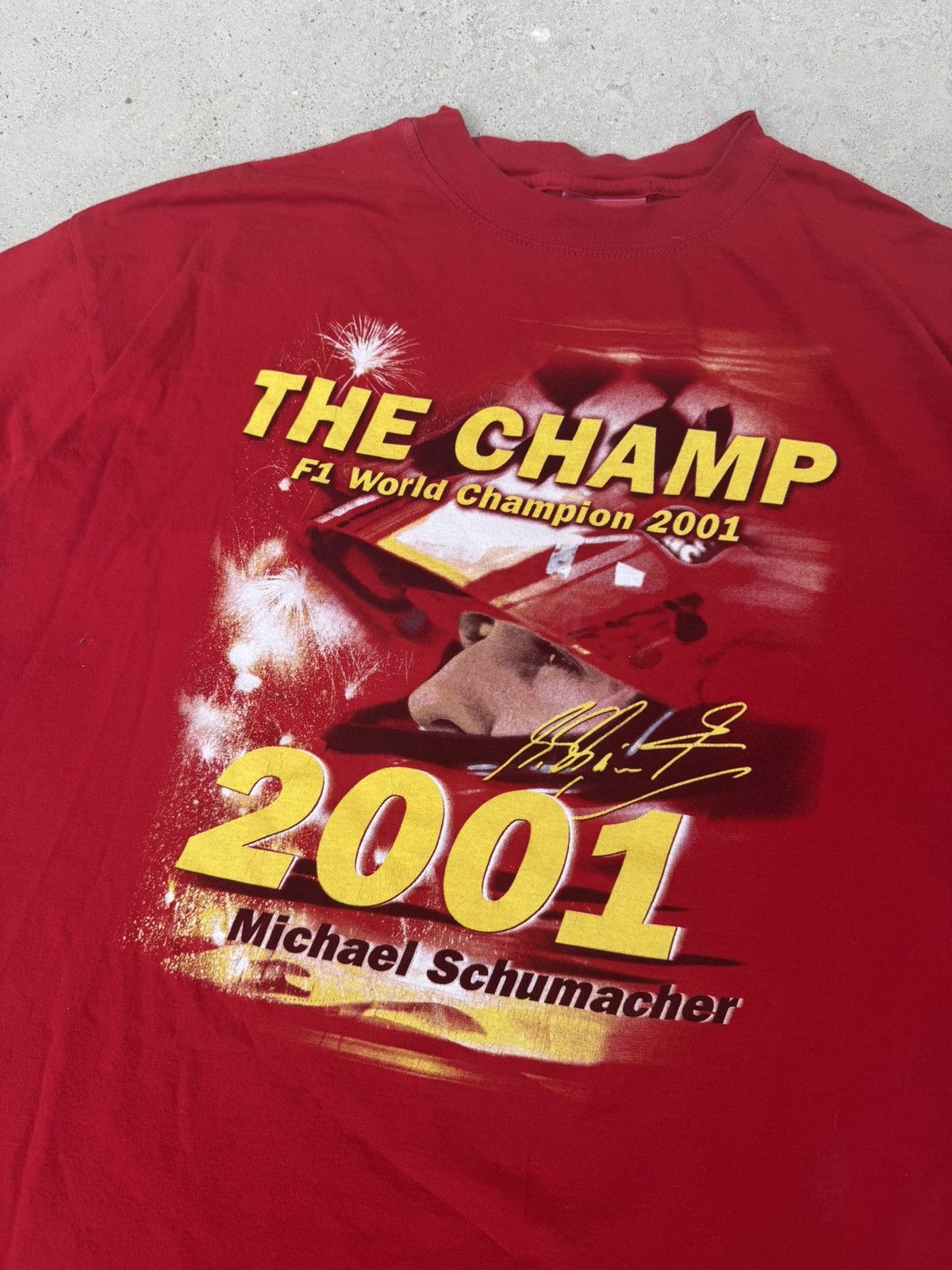 NASCAR 🏓 Rare🏓 Michael Schumaher 2001 Champion T-Shirt Size US XL / EU 56 / 4 - 2 Thumbnail