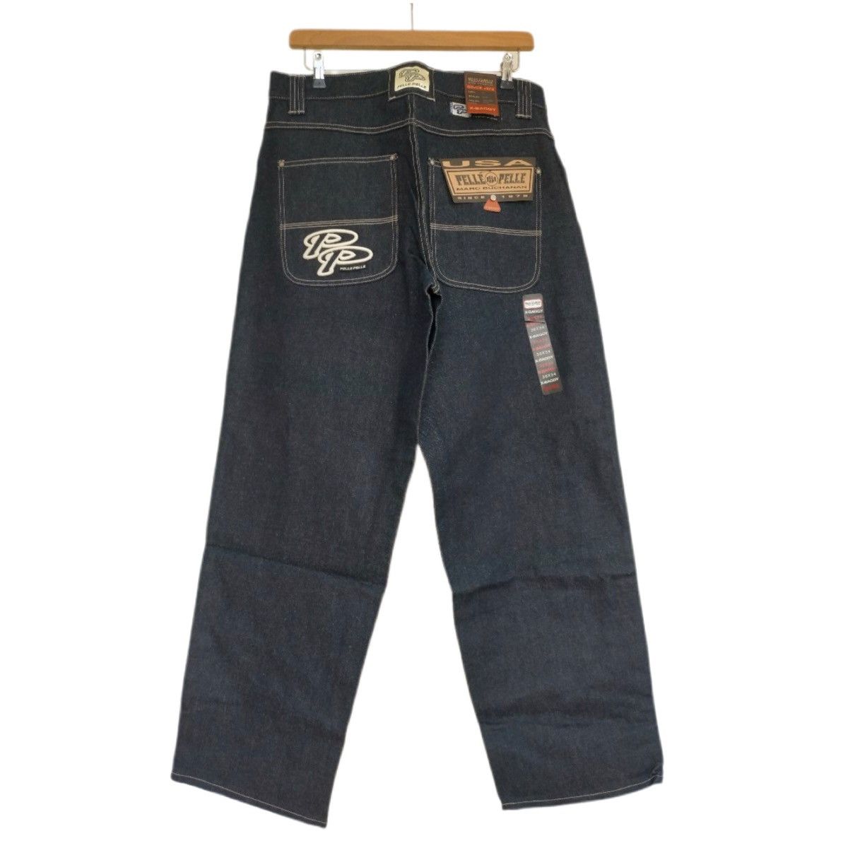 Pelle Pelle 00s PELLE PELLE RIGID BAGGY DENIM DAEDSTOCK Size US 36 / EU 52 - 1 Thumbnail