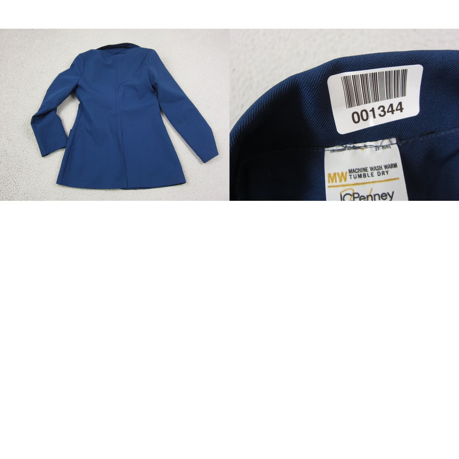 JCPenney VINTAGE J. C. Penney Blazer Womens XS Blue Disco Leisure Jacket Size XS / US 0-2 / IT 36-38 - 8 Thumbnail