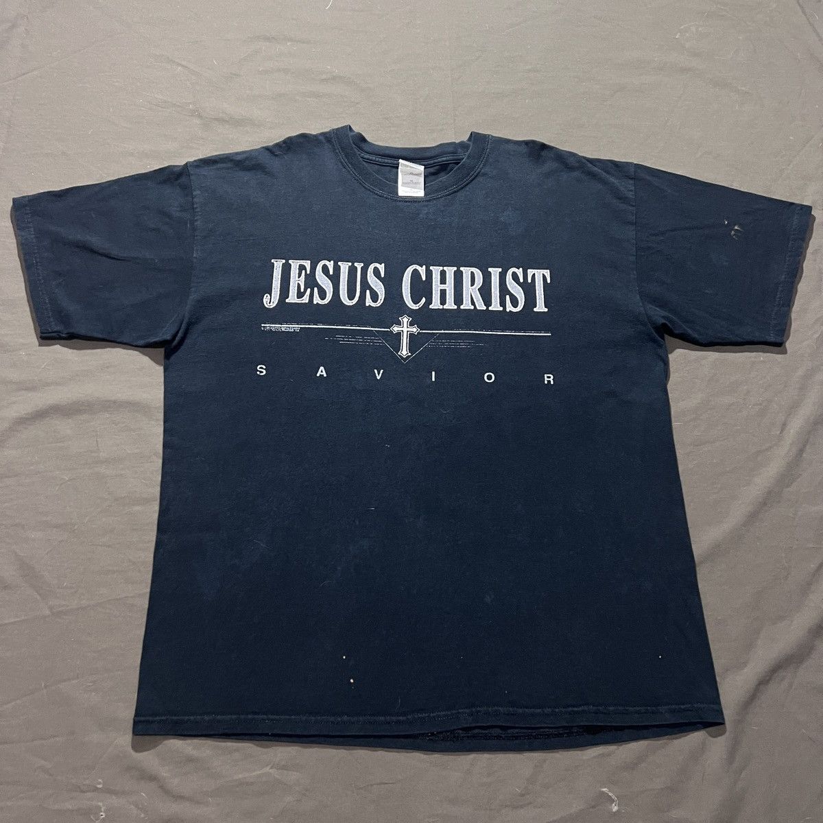 Vintage Vintage Y2K JESUS CHRIST Bible Holy God Promo Tee Faded XL Size US XL / EU 56 / 4 - 2 Thumbnail