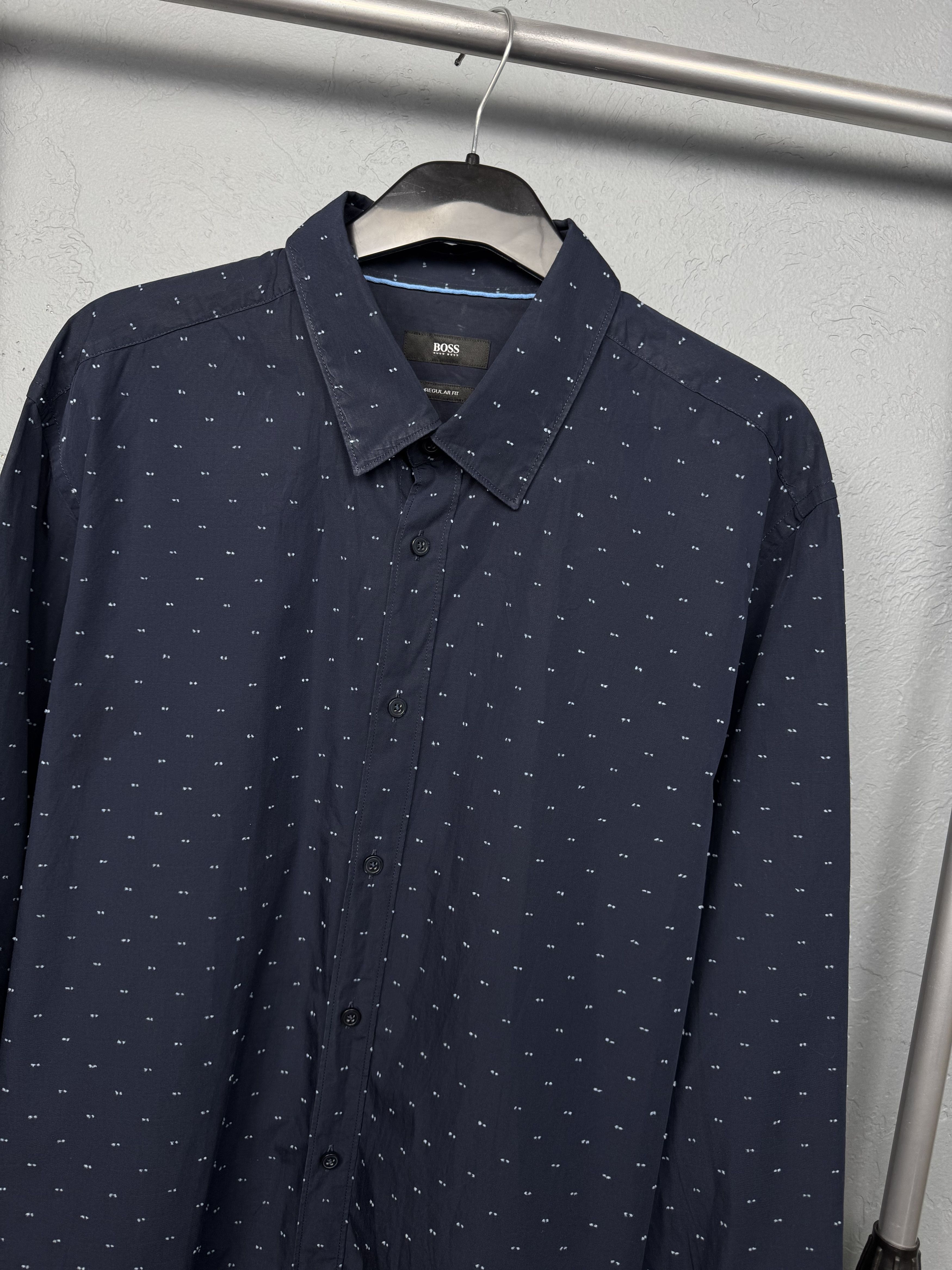 Hugo Boss Hugo Boss Mens Long Sleeve Shirt Size US XXL / EU 58 / 5 - 2 Thumbnail