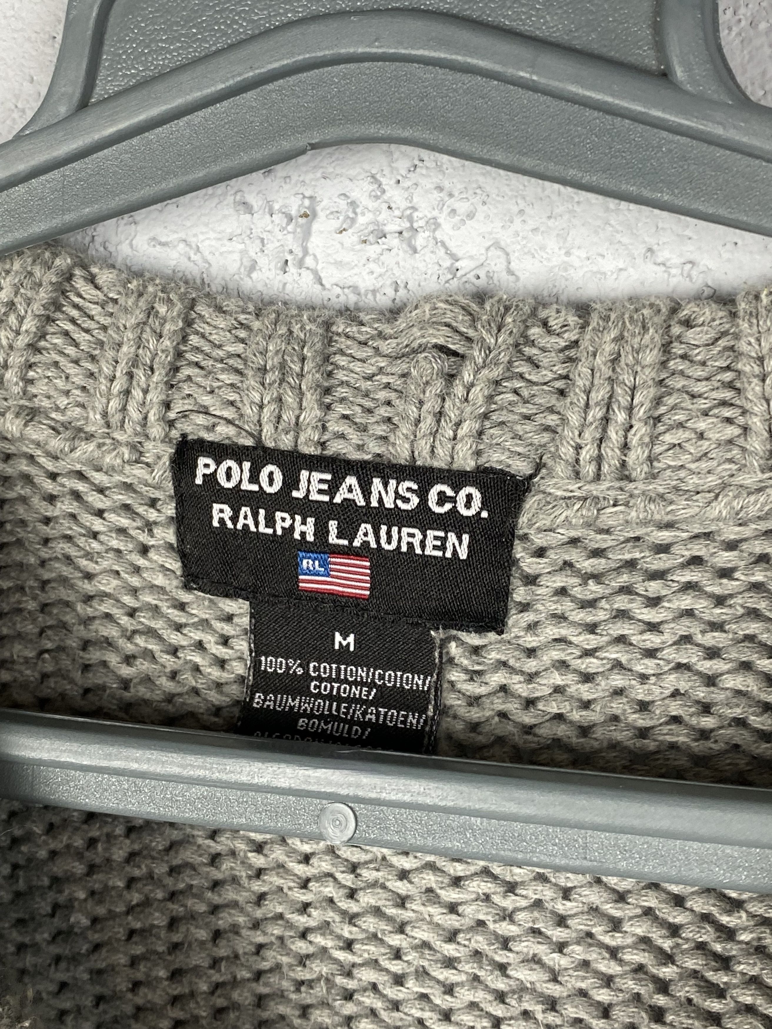 Polo Ralph Lauren × RRL Ralph Lauren × Vintage Vintage Polo Jeans Ralph Lauren Knitted Sweater Size US M / EU 48-50 / 2 - 4 Thumbnail