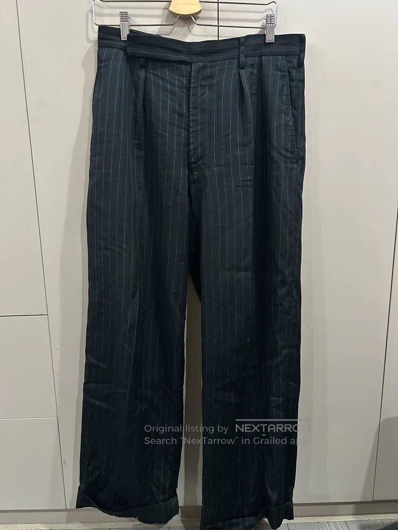 Yohji Yamamoto Yohji Yamamoto size 3 2002aw Pina Bausch Striped Wide Leg T Size US 30 / EU 46 - 1 Thumbnail