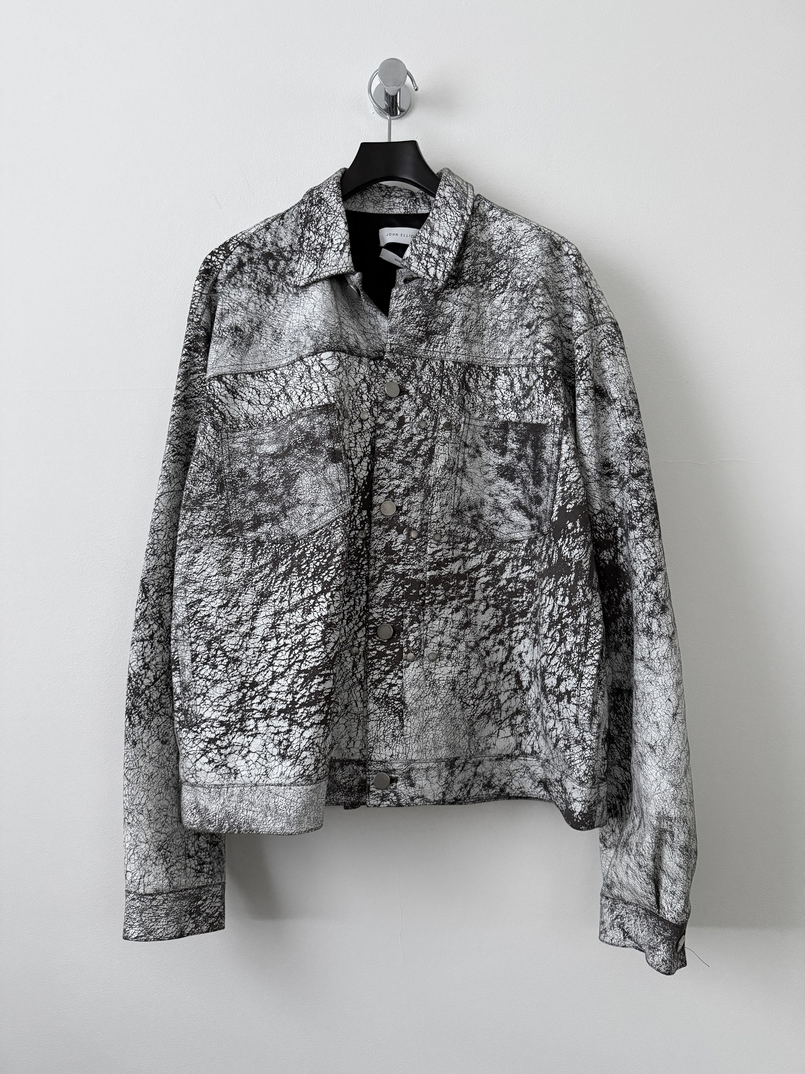 John Elliott Painted Type II Leather Thumper Jacket Size US XL / EU 56 / 4 - 2 Thumbnail