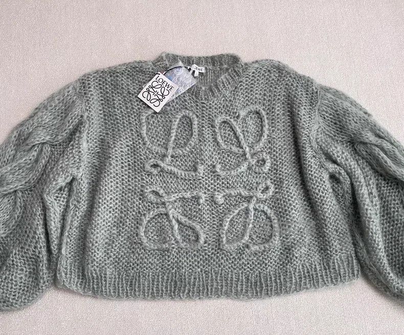 Loewe Loewe Solid Color Openwork Long Sleeve Crew Neck Sweater Size S / US 4 / IT 40 - 1 Thumbnail