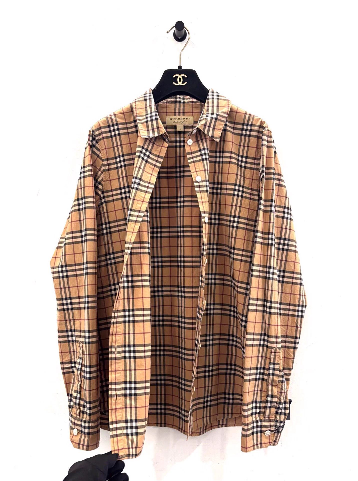Burberry Burberry London men's brown check shirt jacket L Size US L / EU 52-54 / 3 - 7 Thumbnail