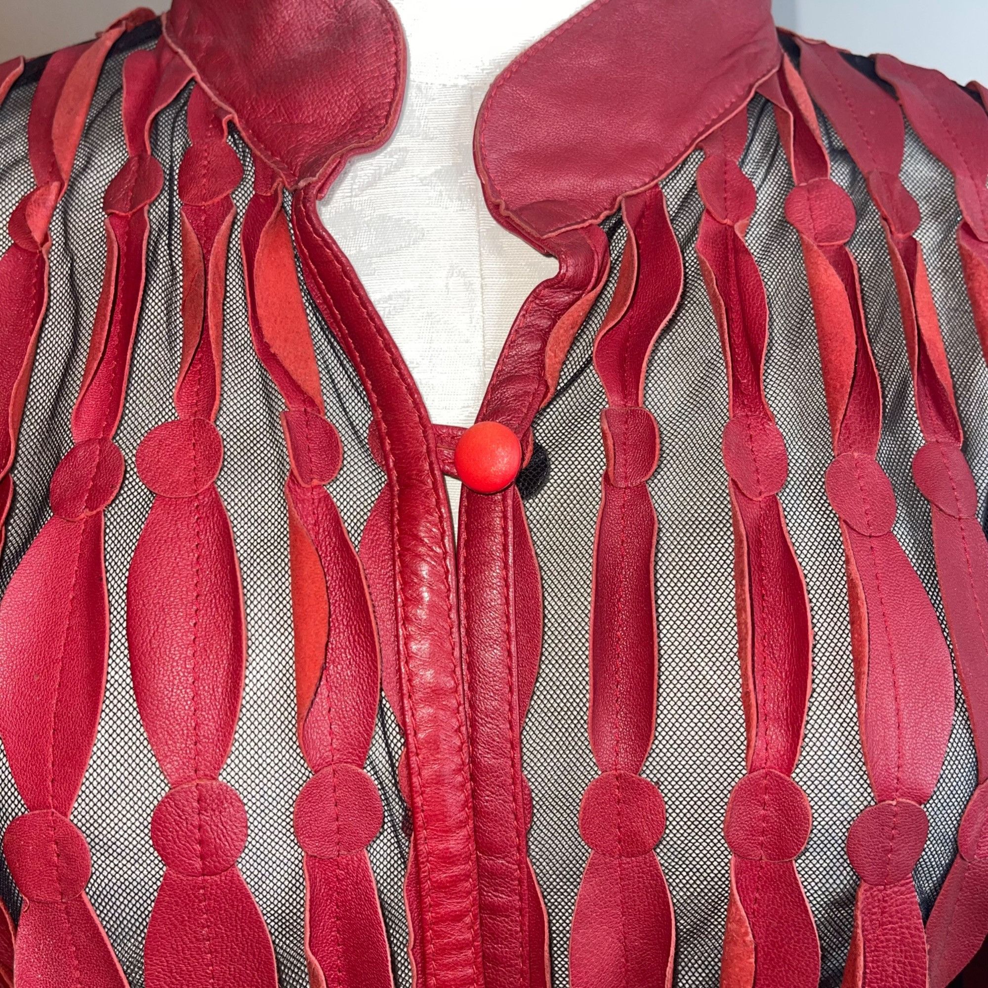 Vintage Vintage Womens Shirt Jacket Size Medium Red Size M / US 6-8 / IT 42-44 - 4 Thumbnail