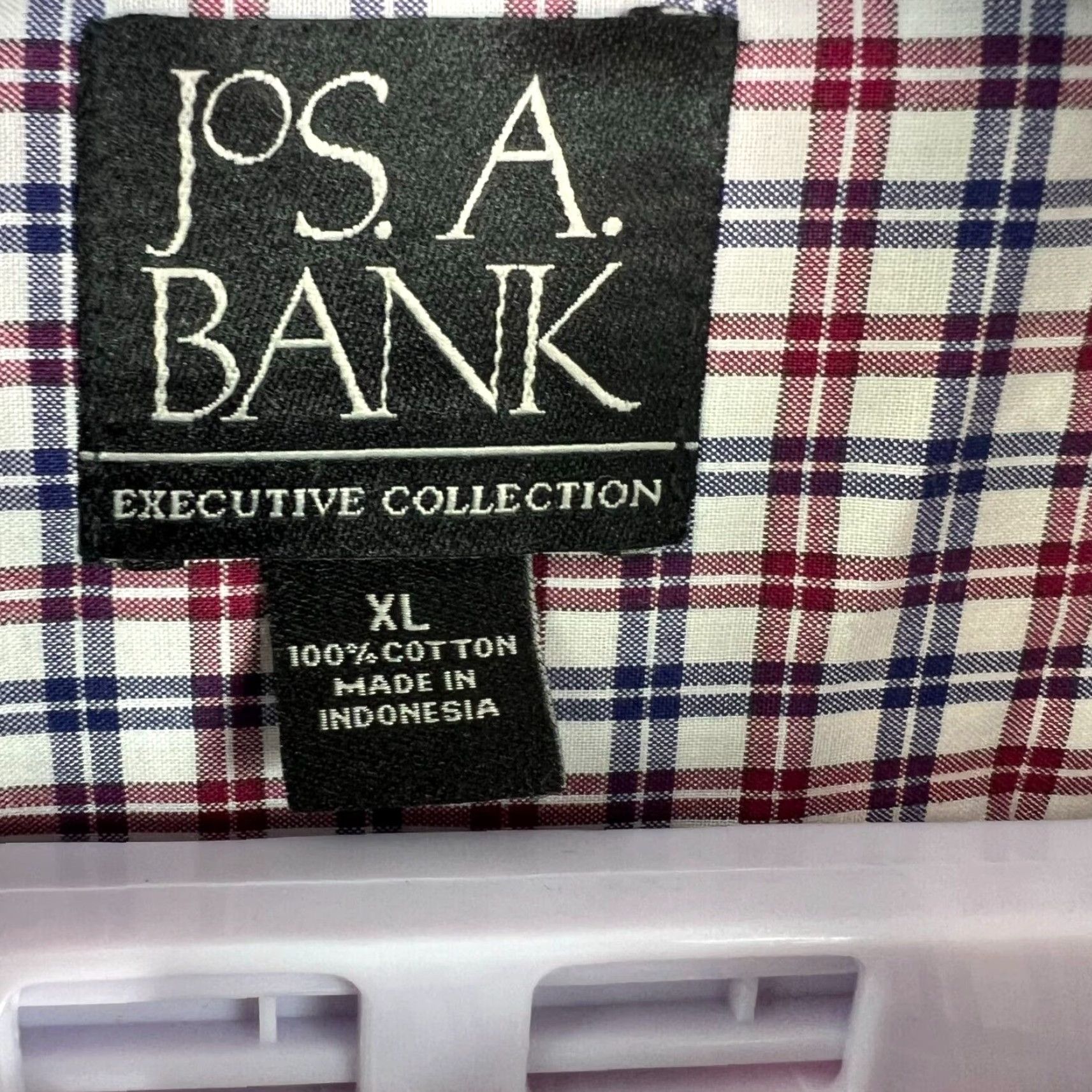 Jos. A. Bank Jos. A. Bank Check Executive Button Down Shirt Mens XL RWB Long Sleeve Size US XL / EU 56 / 4 - 4 Thumbnail
