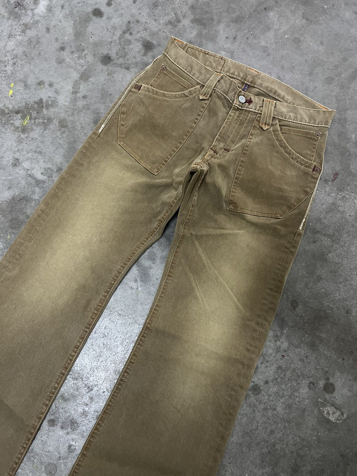 If Six Was Nine × Japanese Brand FLARED🔥BLUE WAY FADED DENIM JEAN MADE IN JAPAN Size US 29 - 6 Thumbnail