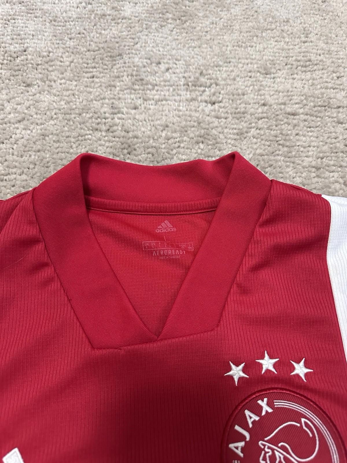 Adidas AJAX AMSTERDAM 2019 2020 HOME FOOTBALL SHIRT SOCCER JERSEY Size US L / EU 52-54 / 3 - 4 Thumbnail