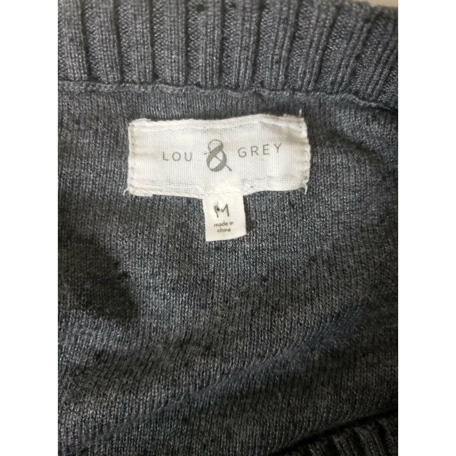 Loft VINTAGE Lou & Grey Loft Cropped Flecked Drop Shoulder Sweater-Size M Size M / US 6-8 / IT 42-44 - 5 Thumbnail