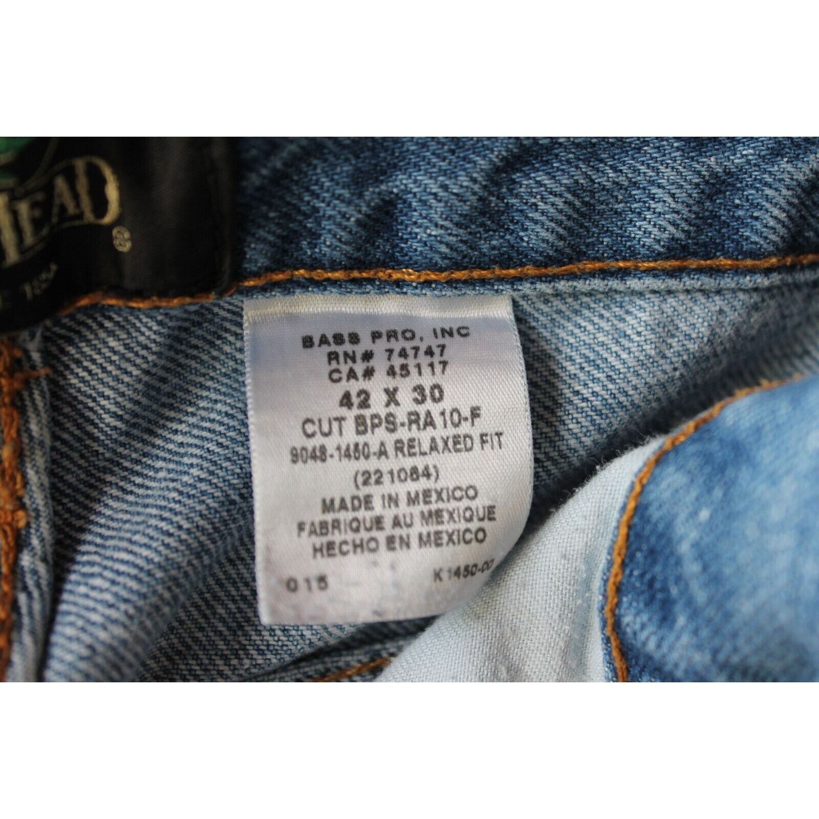 Redhead REDHEAD / BASS PRO SHOP Jeans Mens 42X30 Blue Denim Cotton Size US 42 / EU 58 - 2 Thumbnail