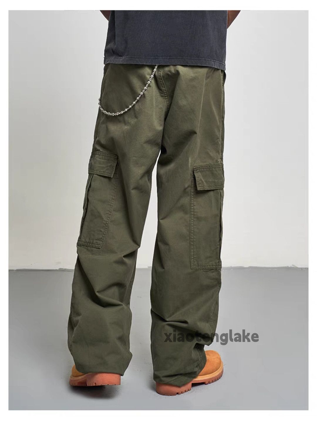 Designer × Vintage utility military pleated cargo yuppie loose baggy pants Size US 32 / EU 48 - 2 Thumbnail