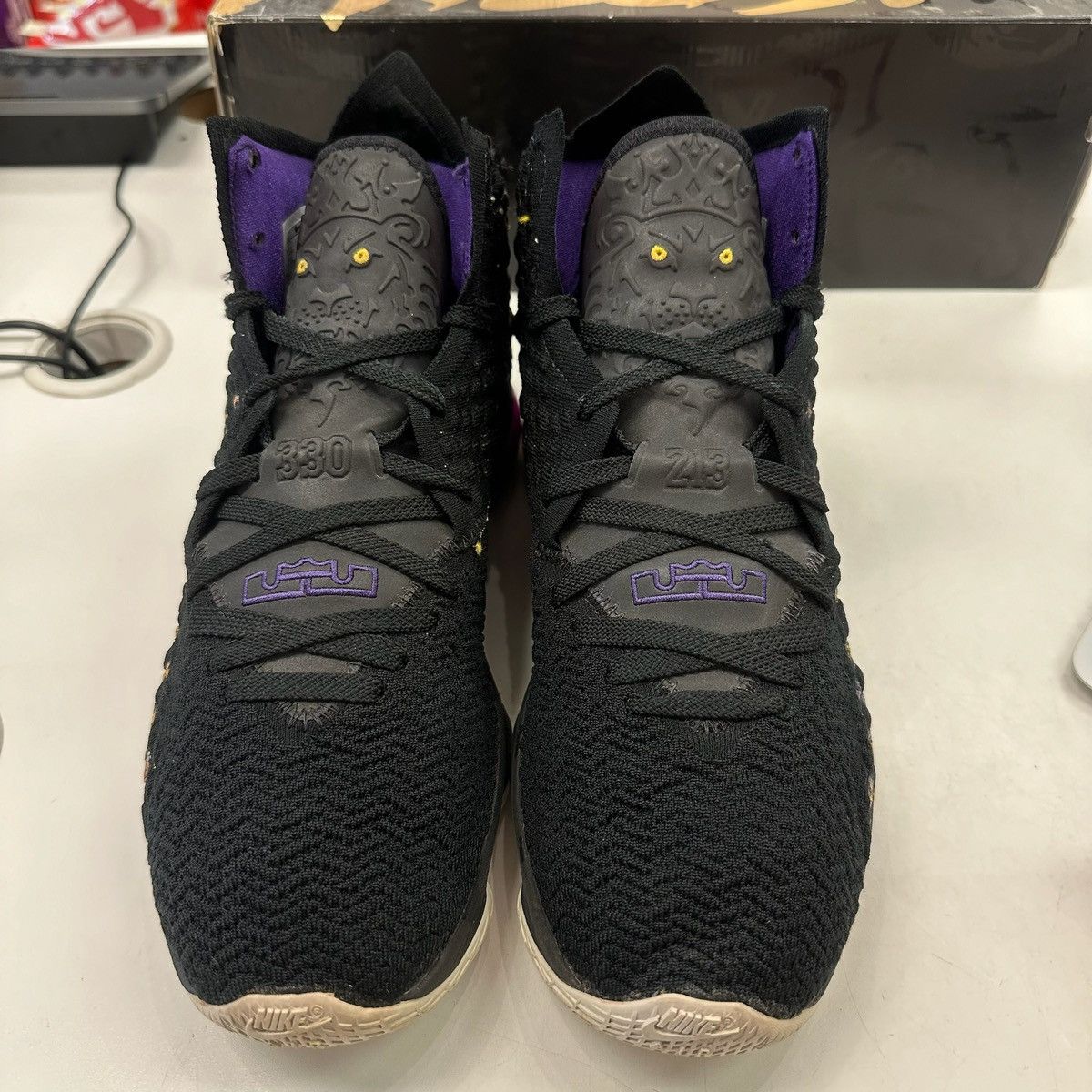Nike Size 10.5 - Nike LeBron 17 Lakers - BQ3177-004 Size US 10.5 / EU 43-44 - 4 Thumbnail