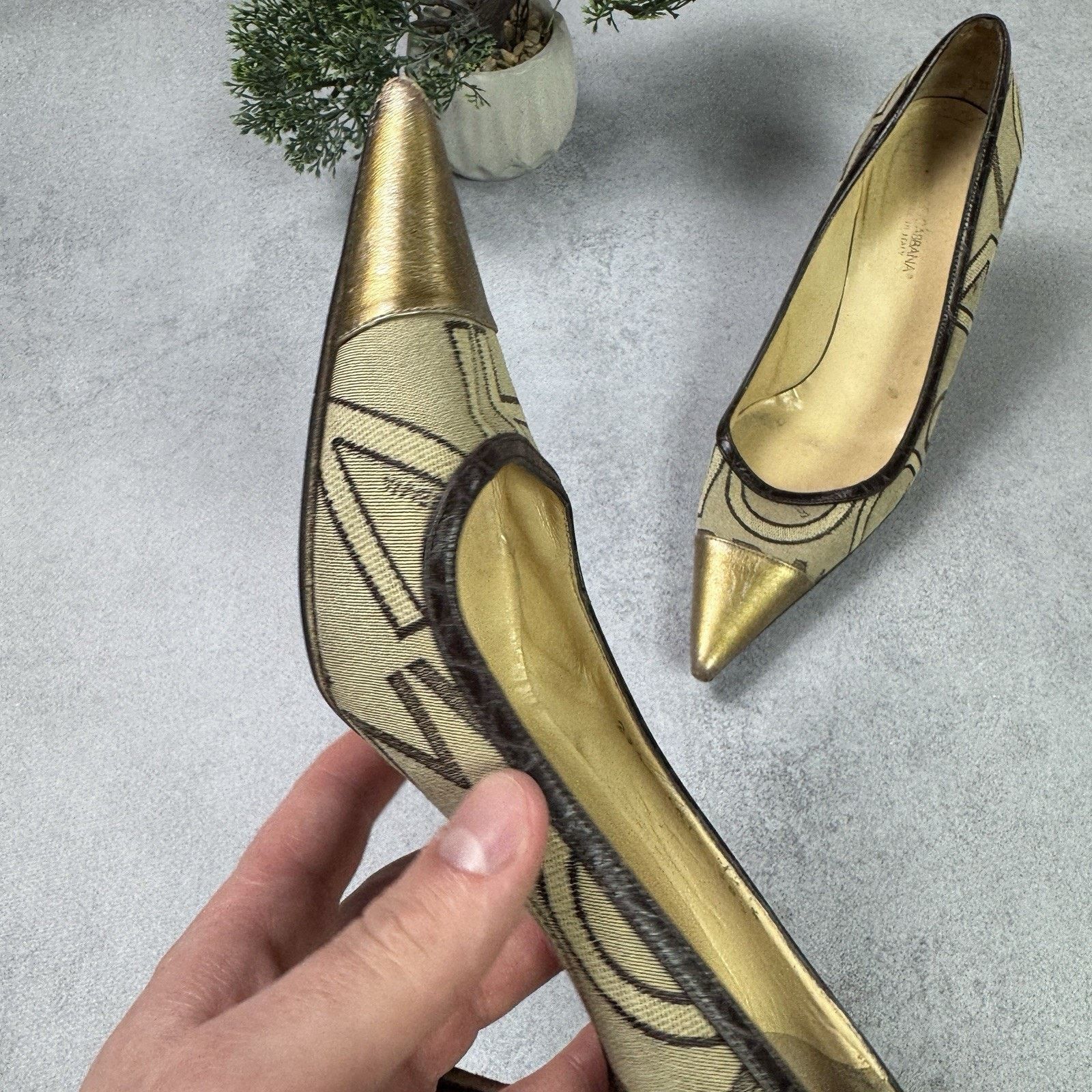 Dolce & Gabbana Dolce Gabbana Womrn Monogram Hells Pumps Size 38.5 US 8.5 Size US 8.5 / IT 38.5 - 14 Thumbnail
