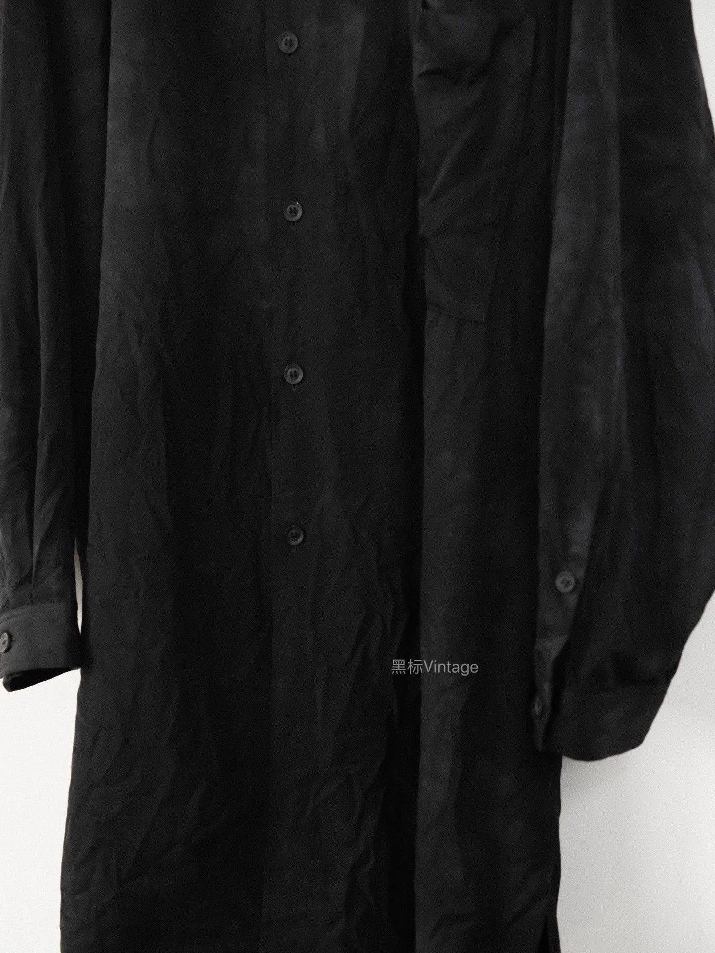 Yohji Yamamoto Yohji Yamamoto 20AW Discharge Pleated Wool Shirt 9/10 Size US L / EU 52-54 / 3 - 6 Thumbnail