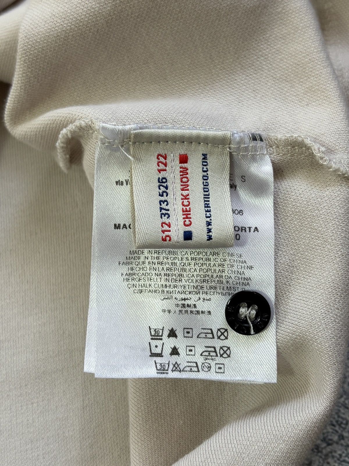 Moncler Moncler Women's Polo Shirt Maglia Beige Cream Size M Size M / US 6-8 / IT 42-44 - 6 Thumbnail