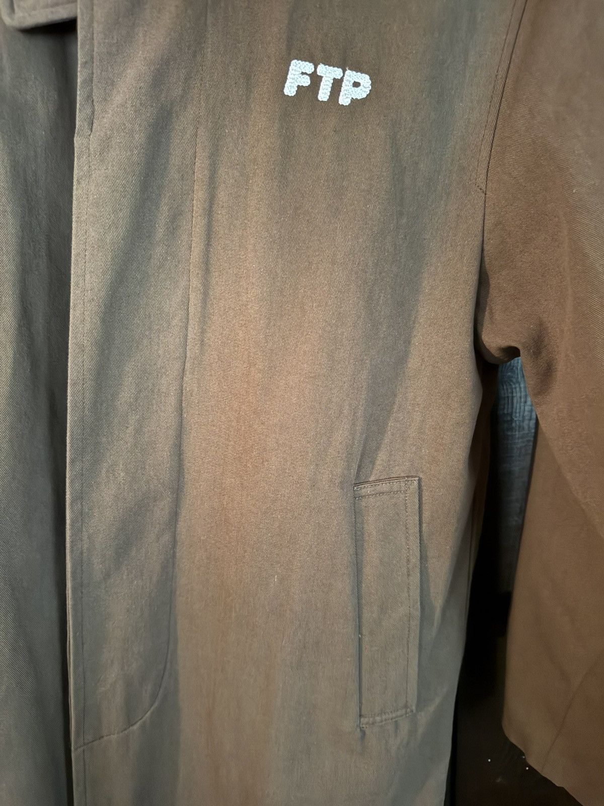 Fuck The Population FTP Orange Label lightweight Crucifix Trench Coat, BRAND NEW Size US S / EU 44-46 / 1 - 8 Thumbnail