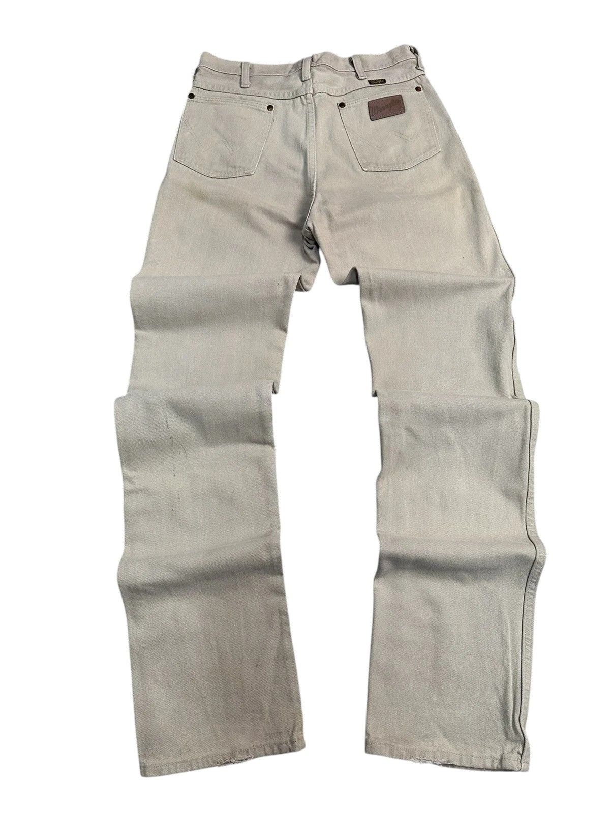 Wrangler Wrangler 80s Beige Denim Pants USA Vintage Straight 32 Size US 32 / EU 48 - 9 Thumbnail