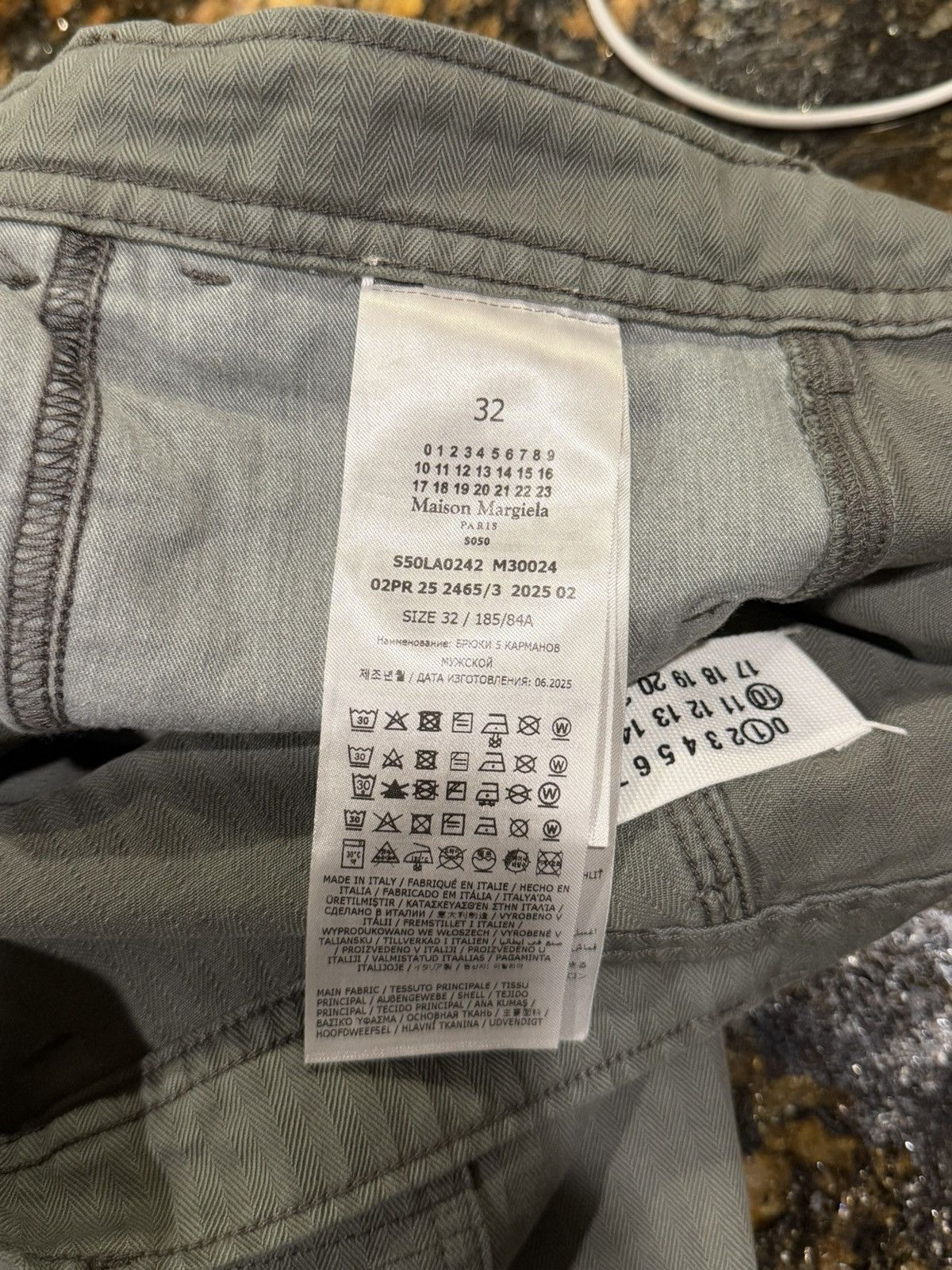 Maison Margiela Maison Margiela 5 Pockets Harringbone Striped Gray Trousers Size US 32 / EU 48 - 12 Thumbnail