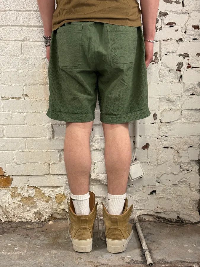 Vintage Edmmond Studios Relief Green Shorts Size US 32 / EU 48 - 3 Thumbnail