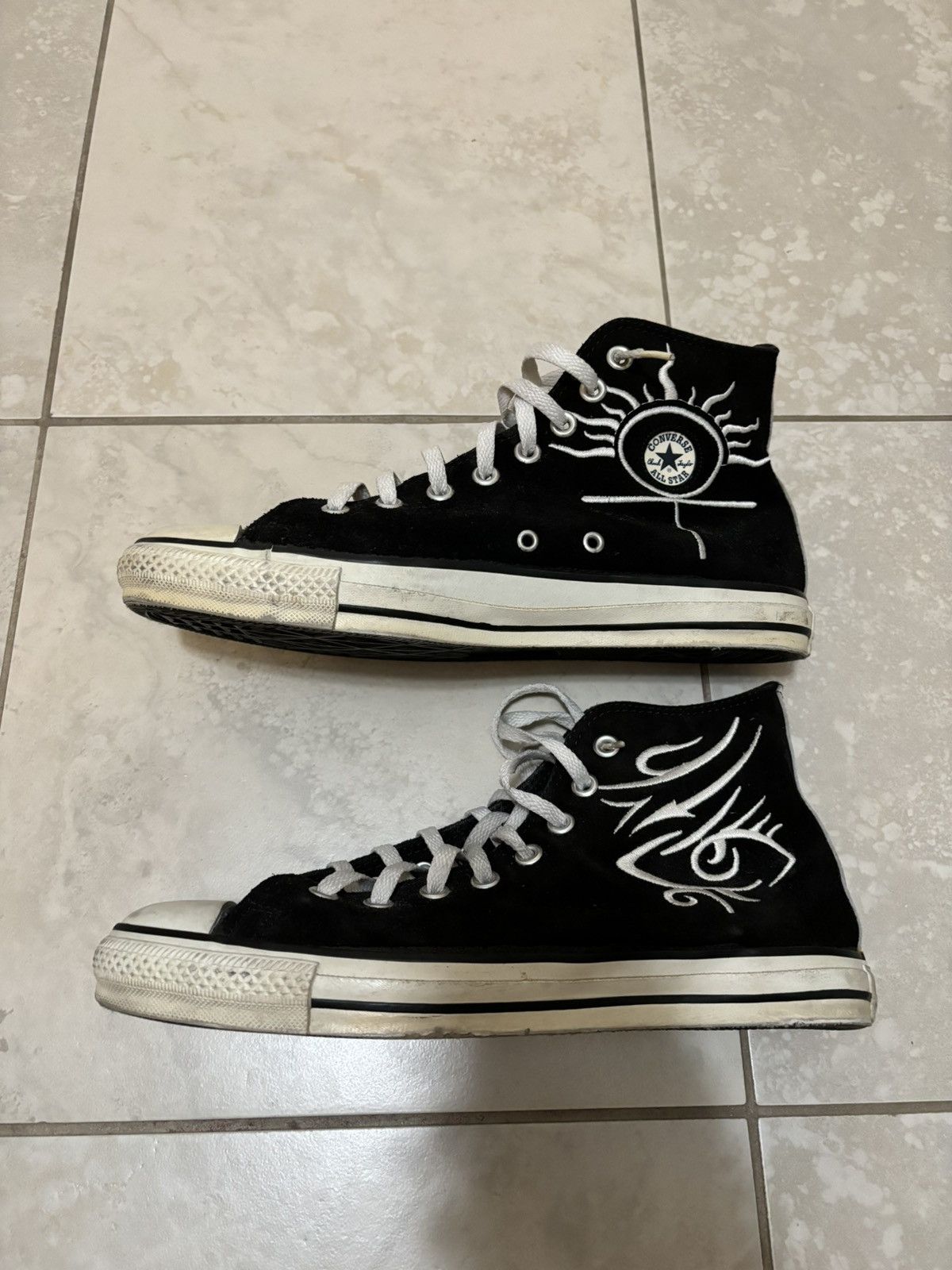 Converse Rare Vintage 90s Dennis Rodman Converse All Star Suede shoes Size US 9 / EU 42 - 8 Thumbnail