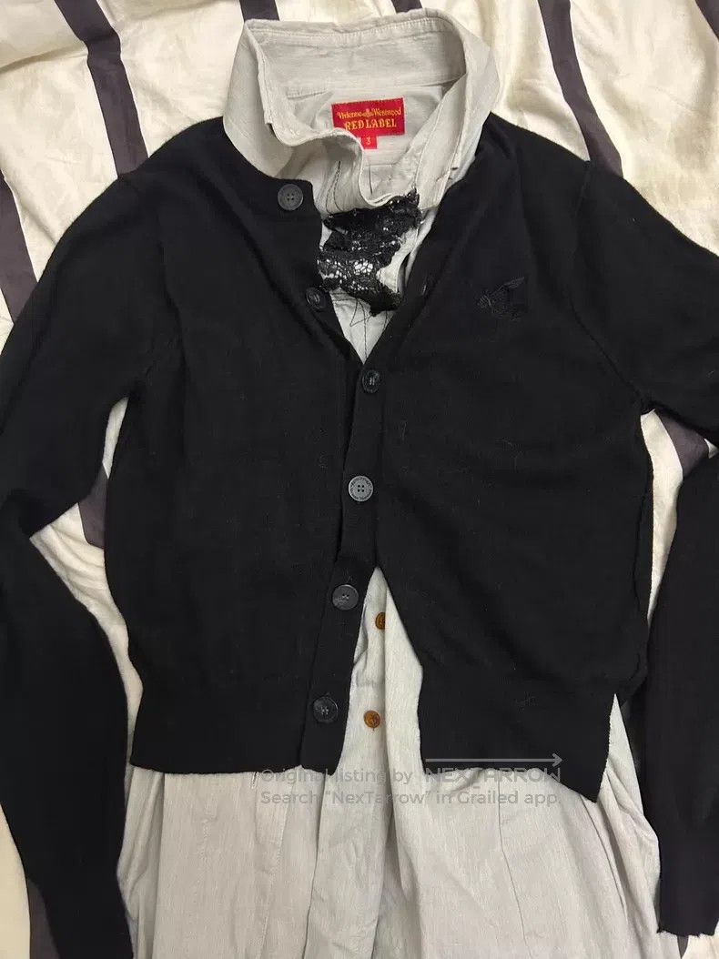 Vivienne Westwood Vivienne Westwood Black Hole Knit Open Cardigan Size XS / US 0-2 / IT 36-38 - 8 Thumbnail