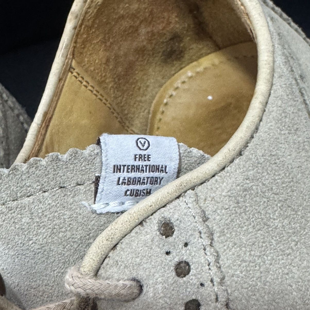 Visvim VISVIM PATRICIAN SAND WT FOLK WINGTIP SUEDE SHOES Size US 8.5 / EU 41-42 - 6 Thumbnail
