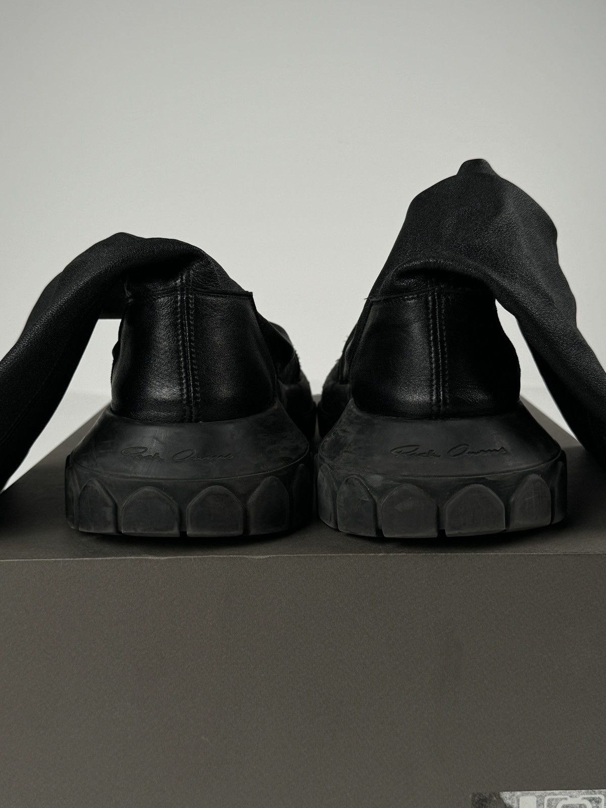 Rick Owens × Rick Owens Drkshdw Rick Owens Bozo Tractor Stocking Boots Size US 11 / EU 44 - 7 Thumbnail