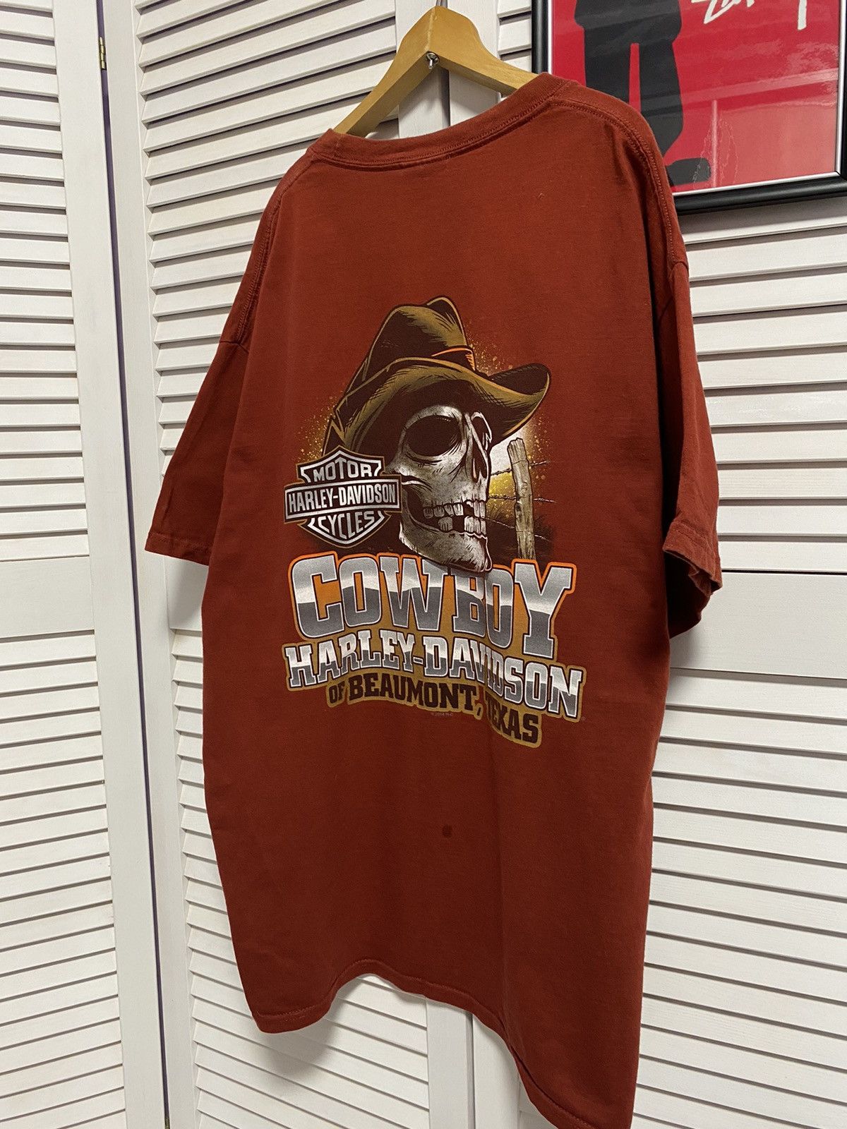Harley Davidson Vintage T Shirt Tee Harley Davidson Cowboy Texas Tour Size US L / EU 52-54 / 3 - 4 Thumbnail