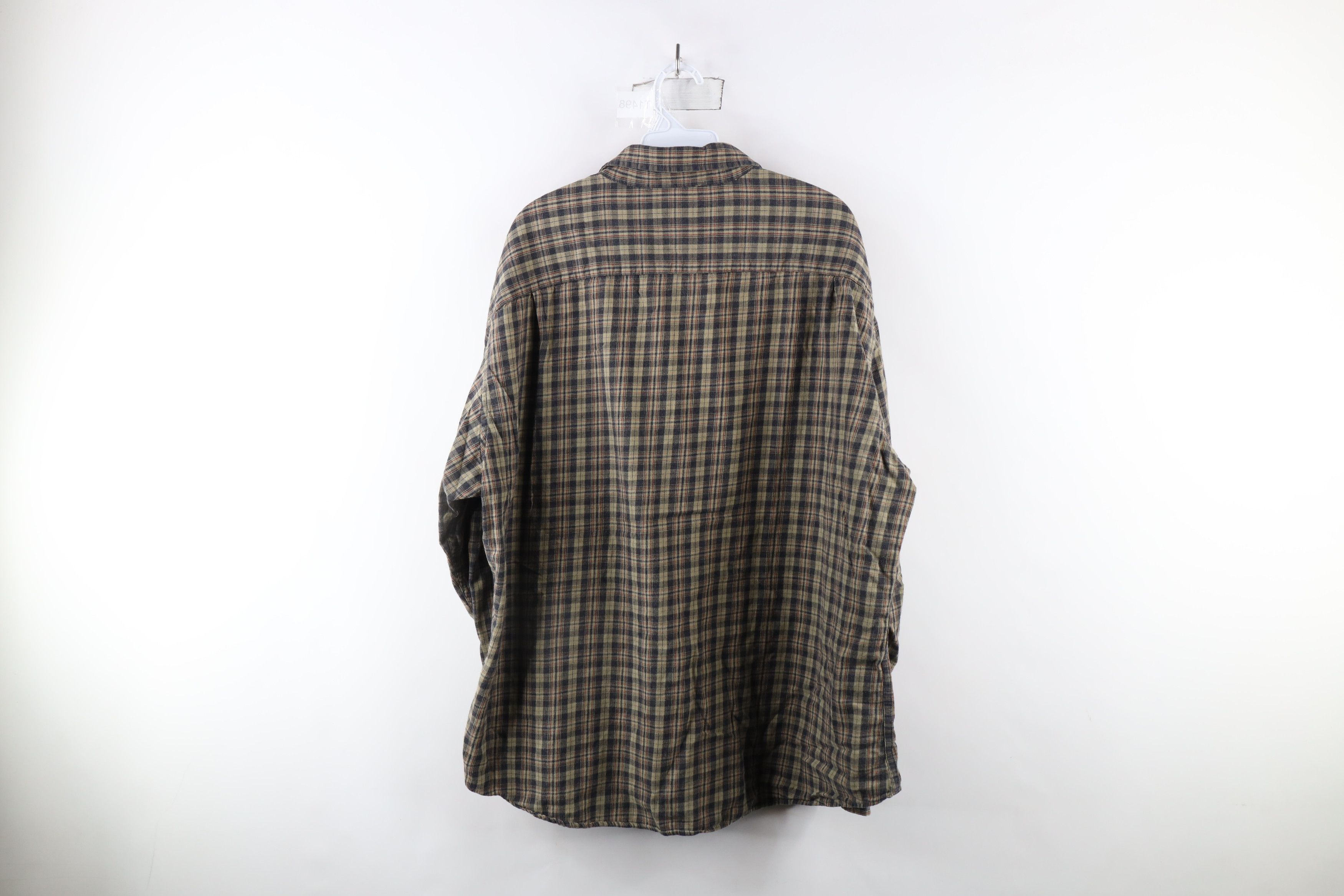 J.Crew × Vintage Vintage 90s J Crew Collared Button Shirt Plaid Cotton Size US L / EU 52-54 / 3 - 6 Thumbnail