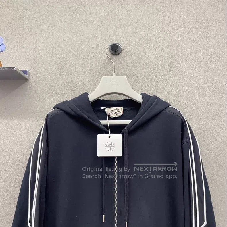 Hermes Hermes Black Hooded Jacket Size US L / EU 52-54 / 3 - 4 Thumbnail
