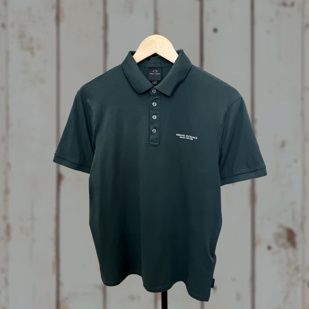 Armani Exchange Armani Exchange Polo T-Shirt Green M Men Milano New York Luxury Rare Shirt Size US M / EU 48-50 / 2 - 1 Thumbnail