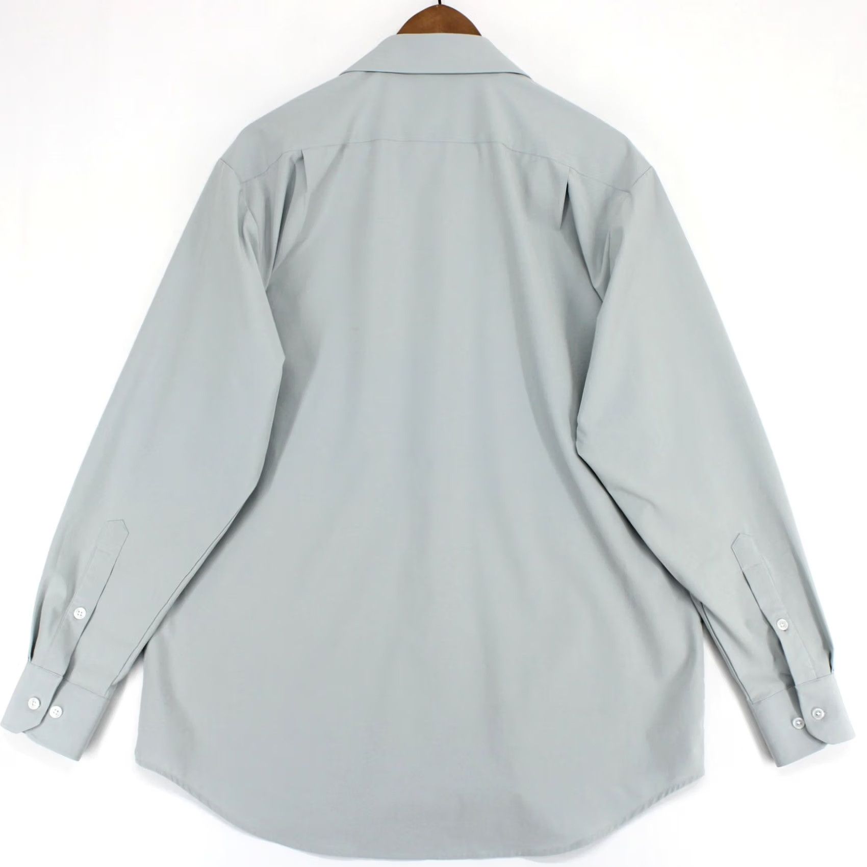 Vintage &Collar Shirt Mens L Gray Performance Stretch Long Sleeve Regular Fit Size US L / EU 52-54 / 3 - 2 Thumbnail