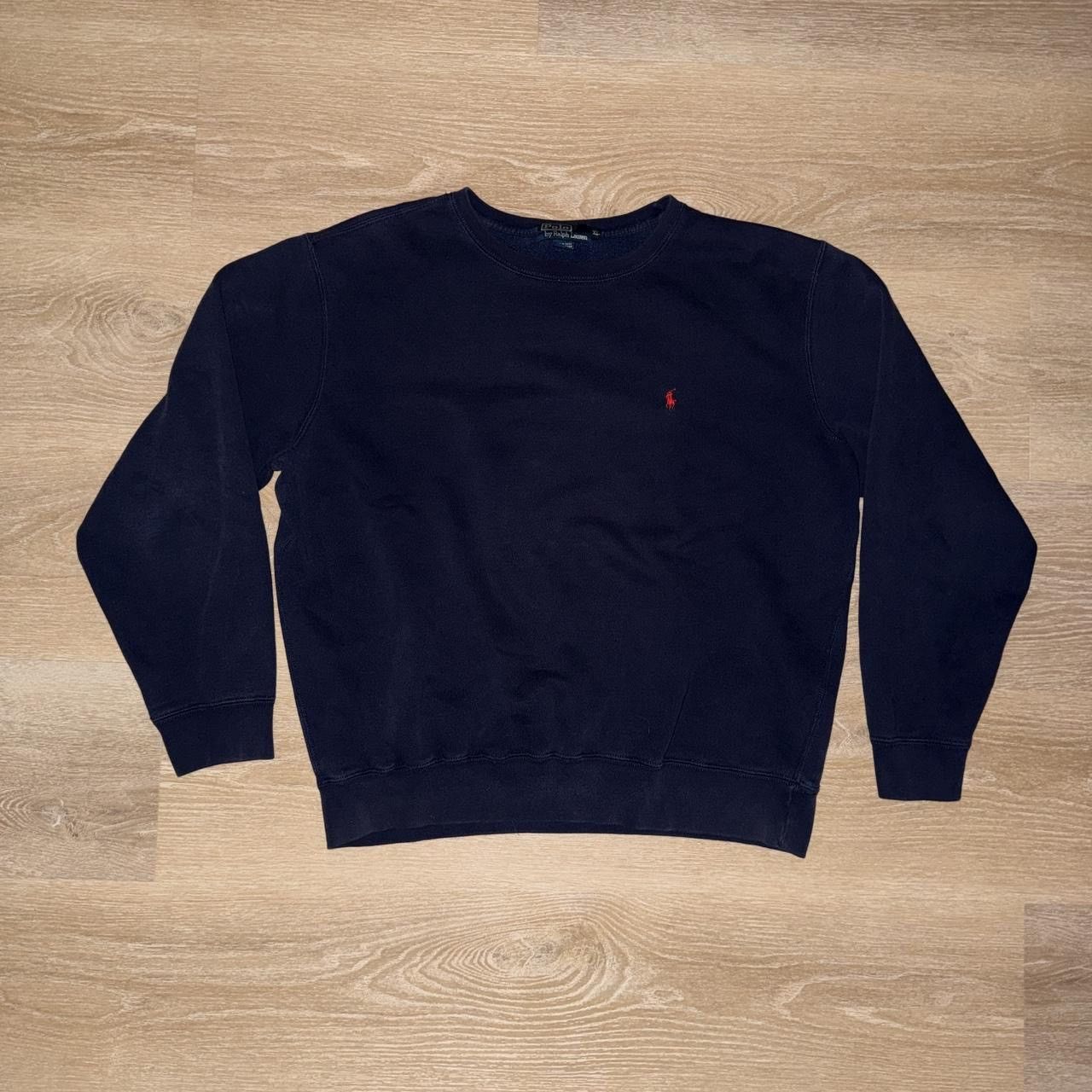 Polo Ralph Lauren Vintage Polo Ralph Lauren Navy Crewneck Sweatshirt Size US XL / EU 56 / 4 - 1 Thumbnail