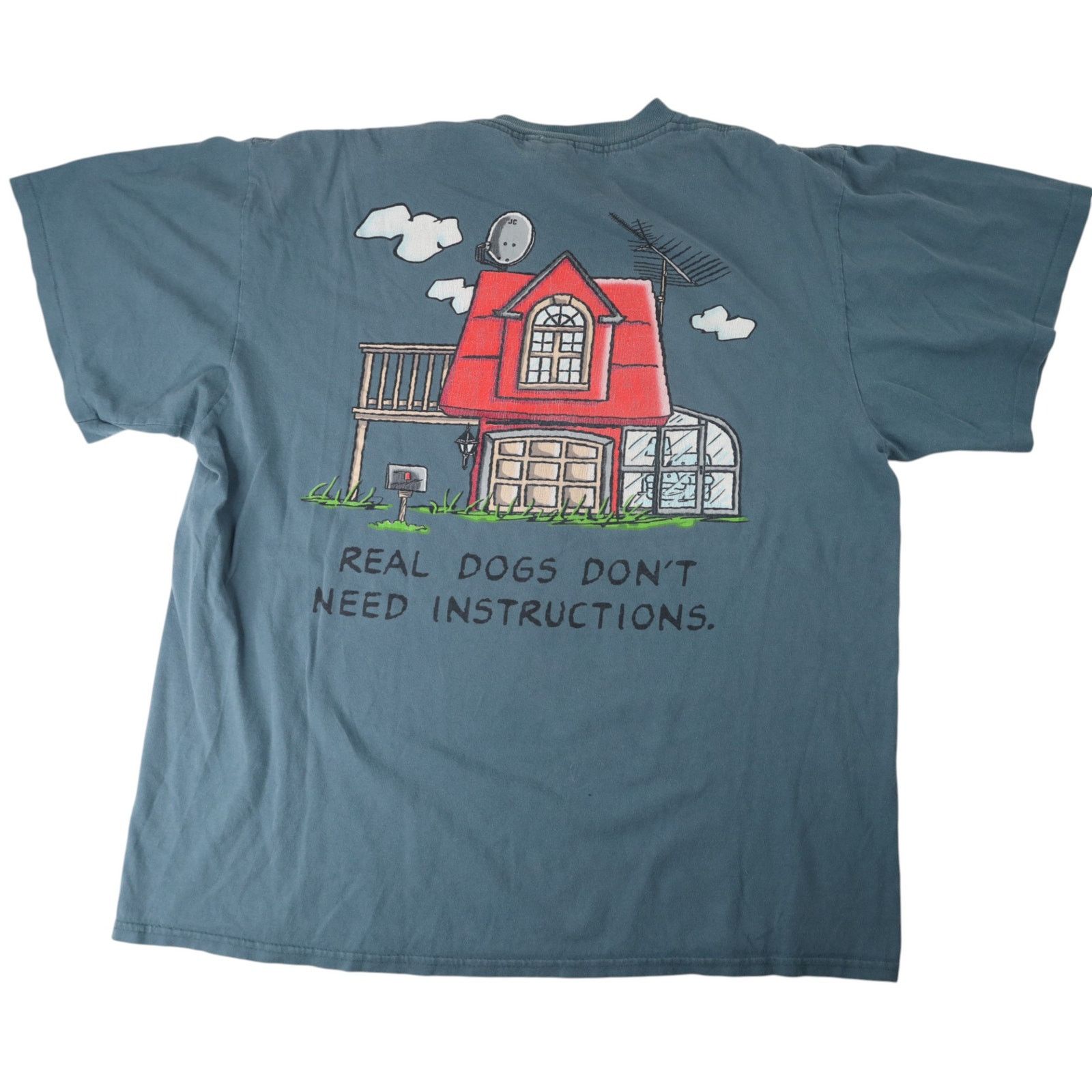 Peanuts × Vintage VTG Peanuts Snoopy "Real Dogs Don't Need Instructions" T Size US XL / EU 56 / 4 - 13 Thumbnail