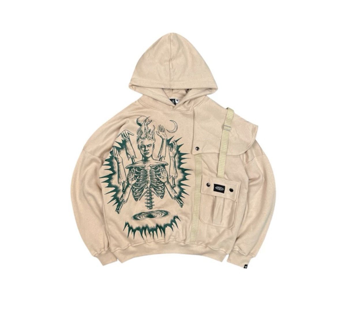 hoodie jacket boxy alverdom hoodie streetwear